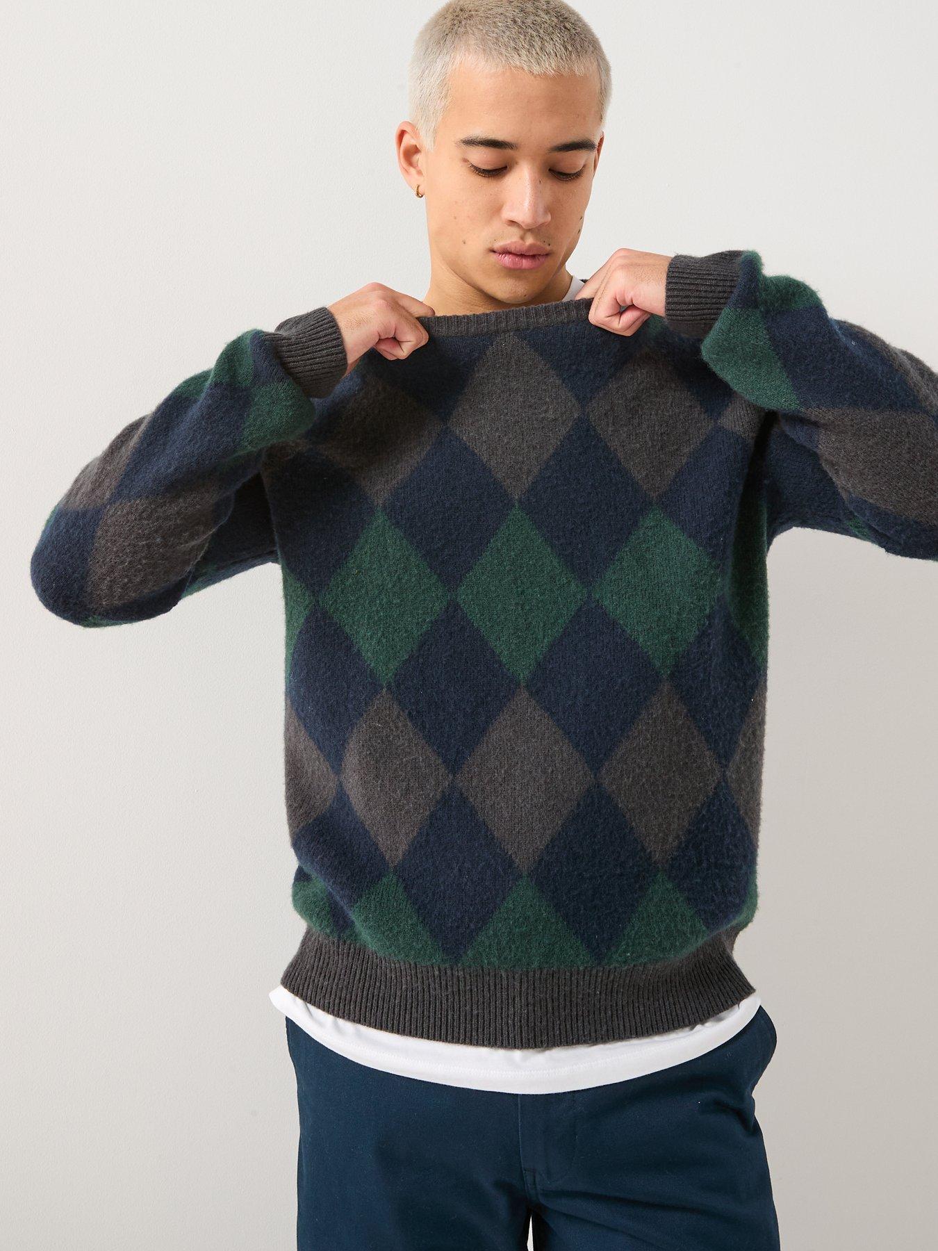double-a-by-wood-wood-jan-argyle-crew-knitted-jumper-dark-greendetail