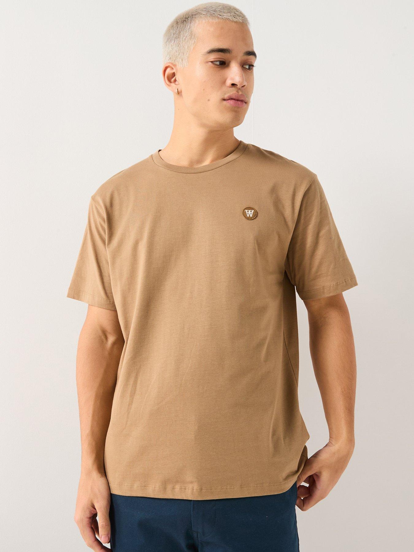 WOOD WOOD Double A By Ace Coin Logo T-Shirt - Beige