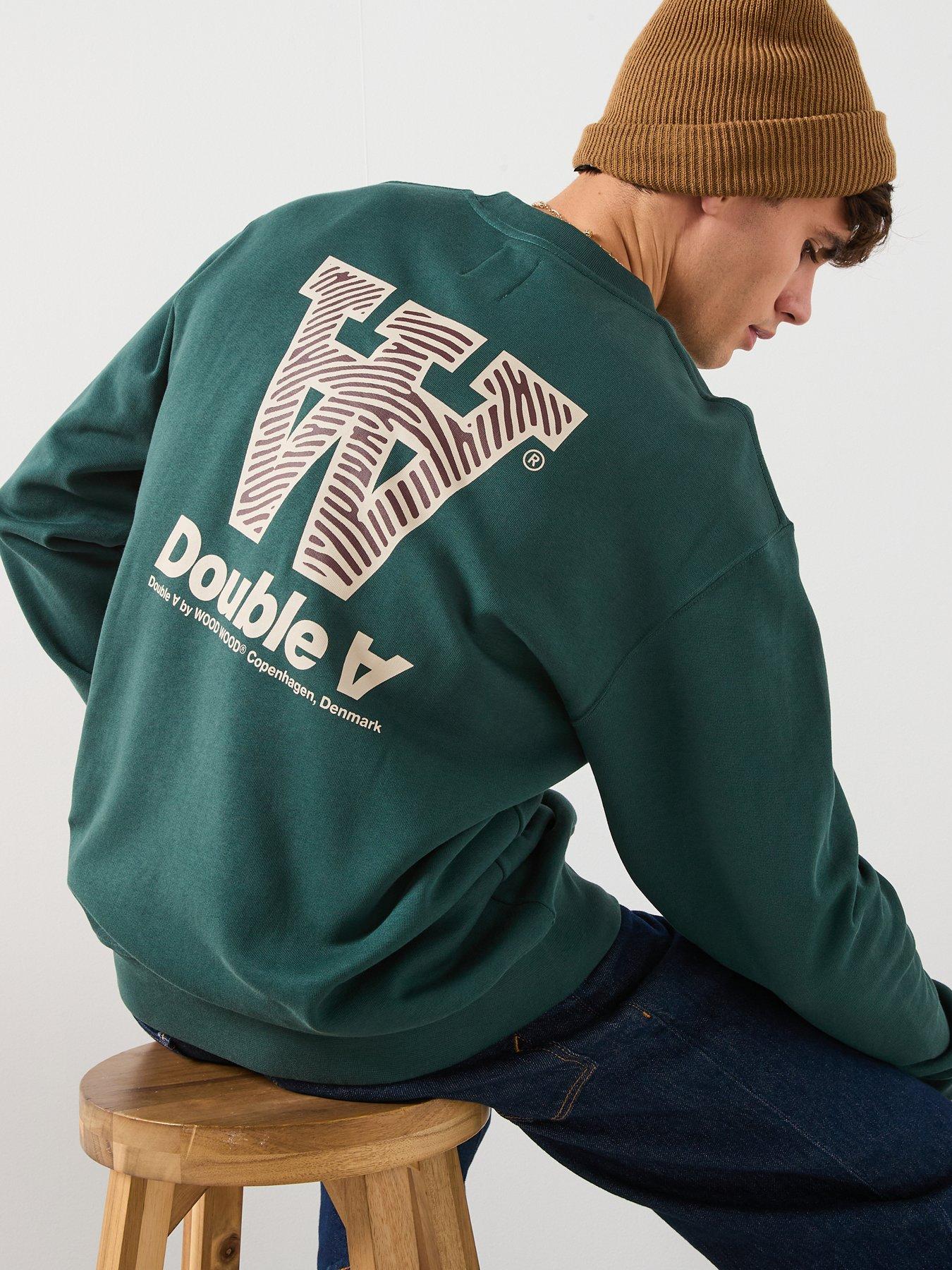 double-a-by-wood-wood-james-aaneue-crew-sweat-dark-green