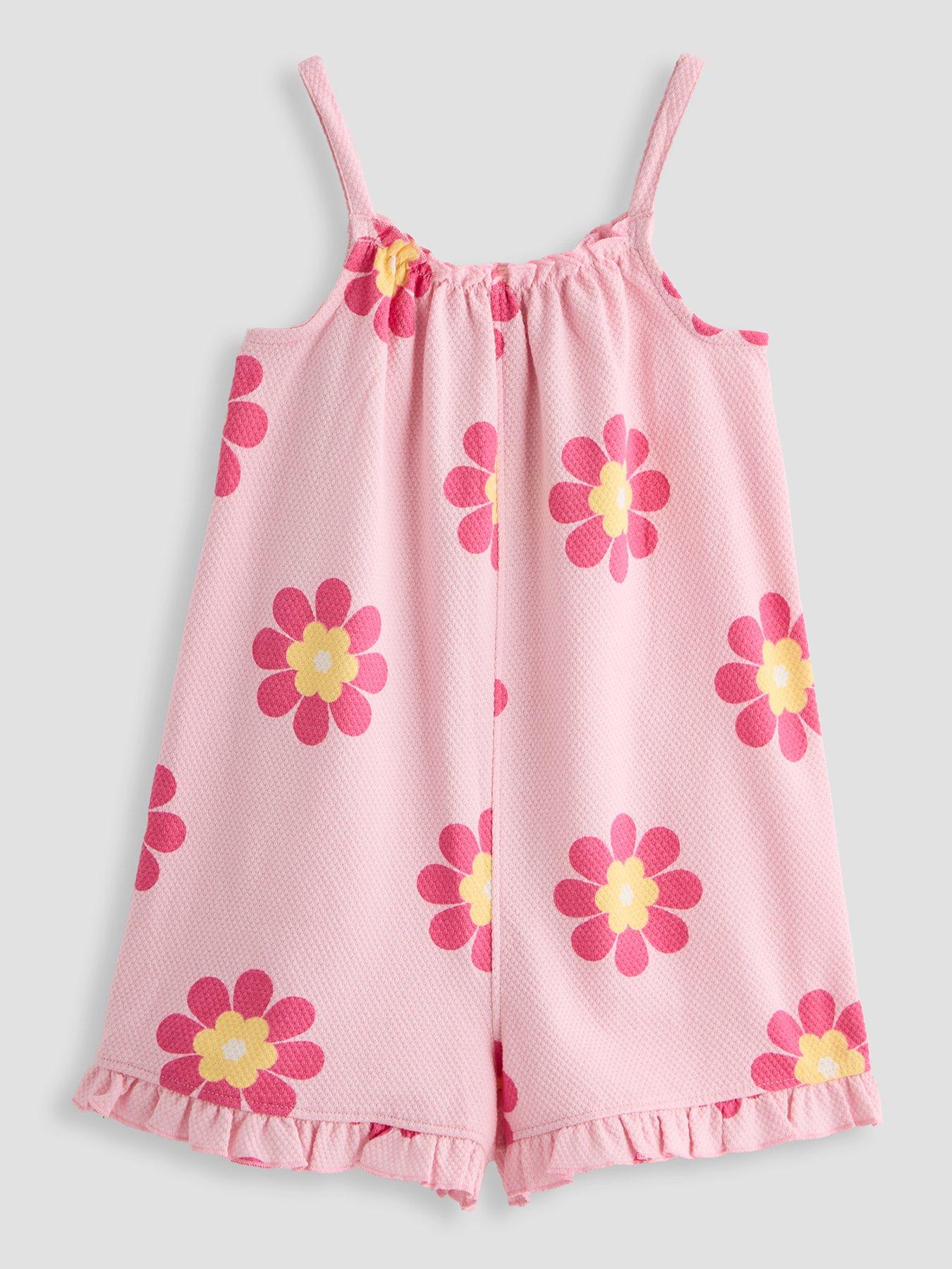 Image 2 of 4 of The Very Collection Girls Strappy Frill Playsuit - Multi