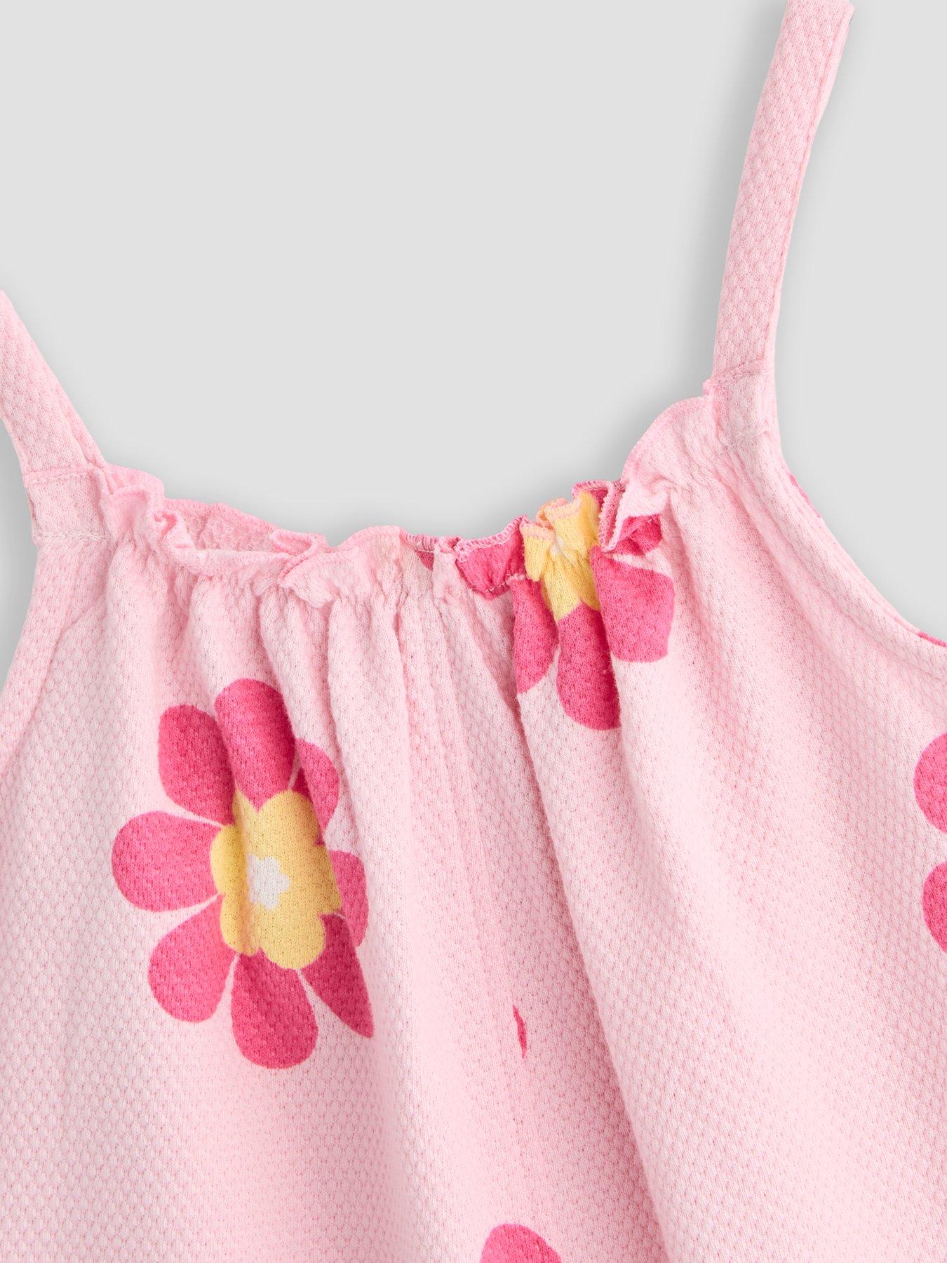 Image 3 of 4 of The Very Collection Girls Strappy Frill Playsuit - Multi