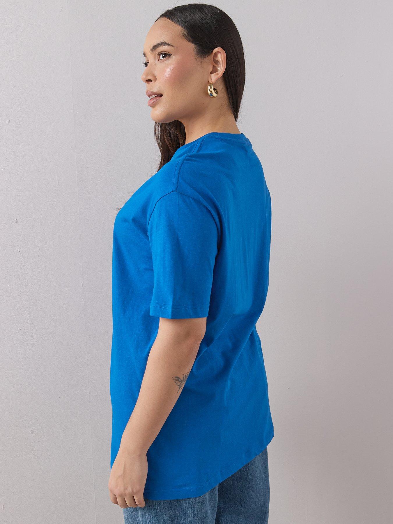 the-very-collection-curve-oversized-t-shirt-bluestillFront
