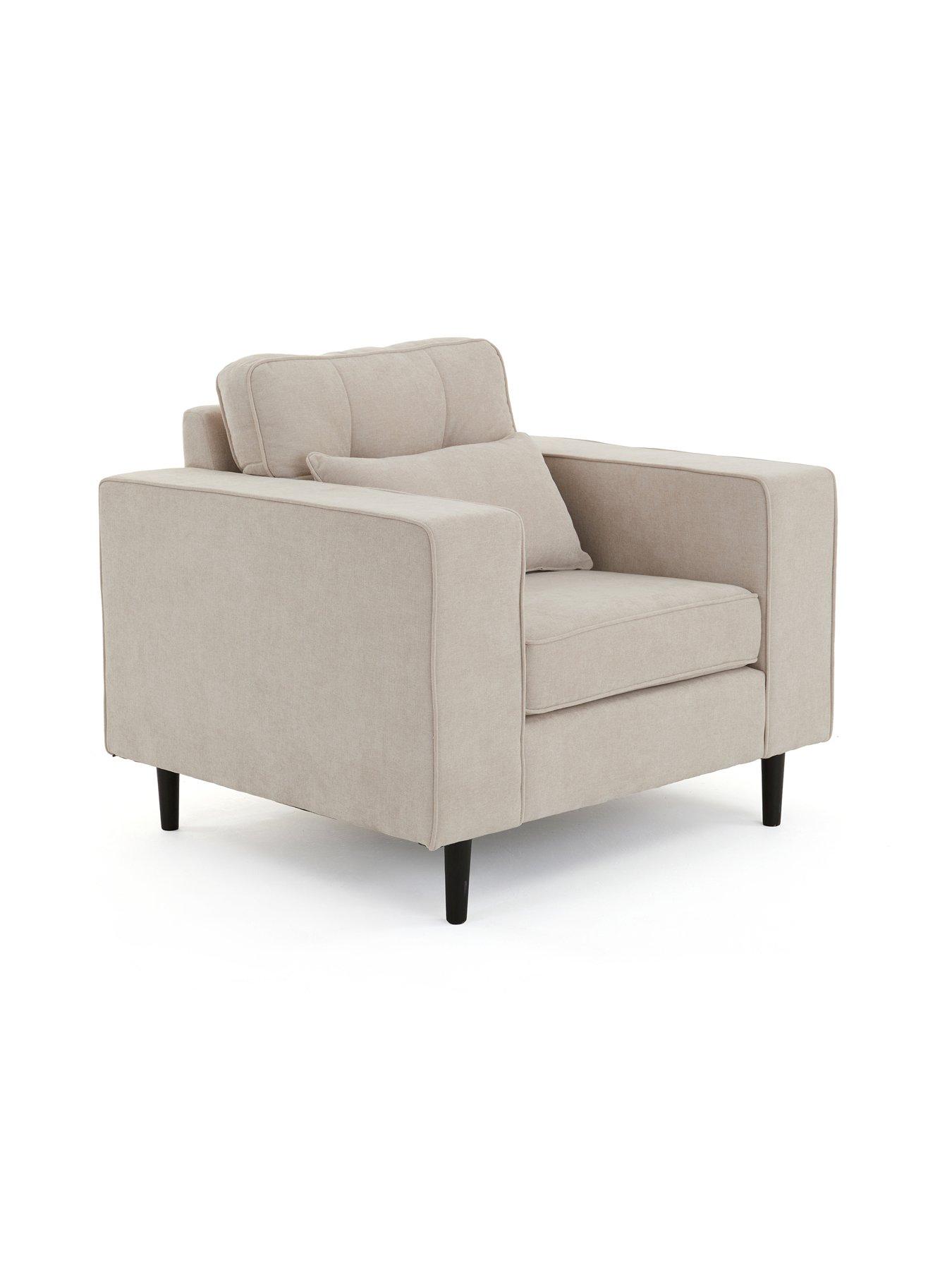 Image 4 of 7 of The Very Collection Zena 3 Seater Fabric Sofa + Chair Set