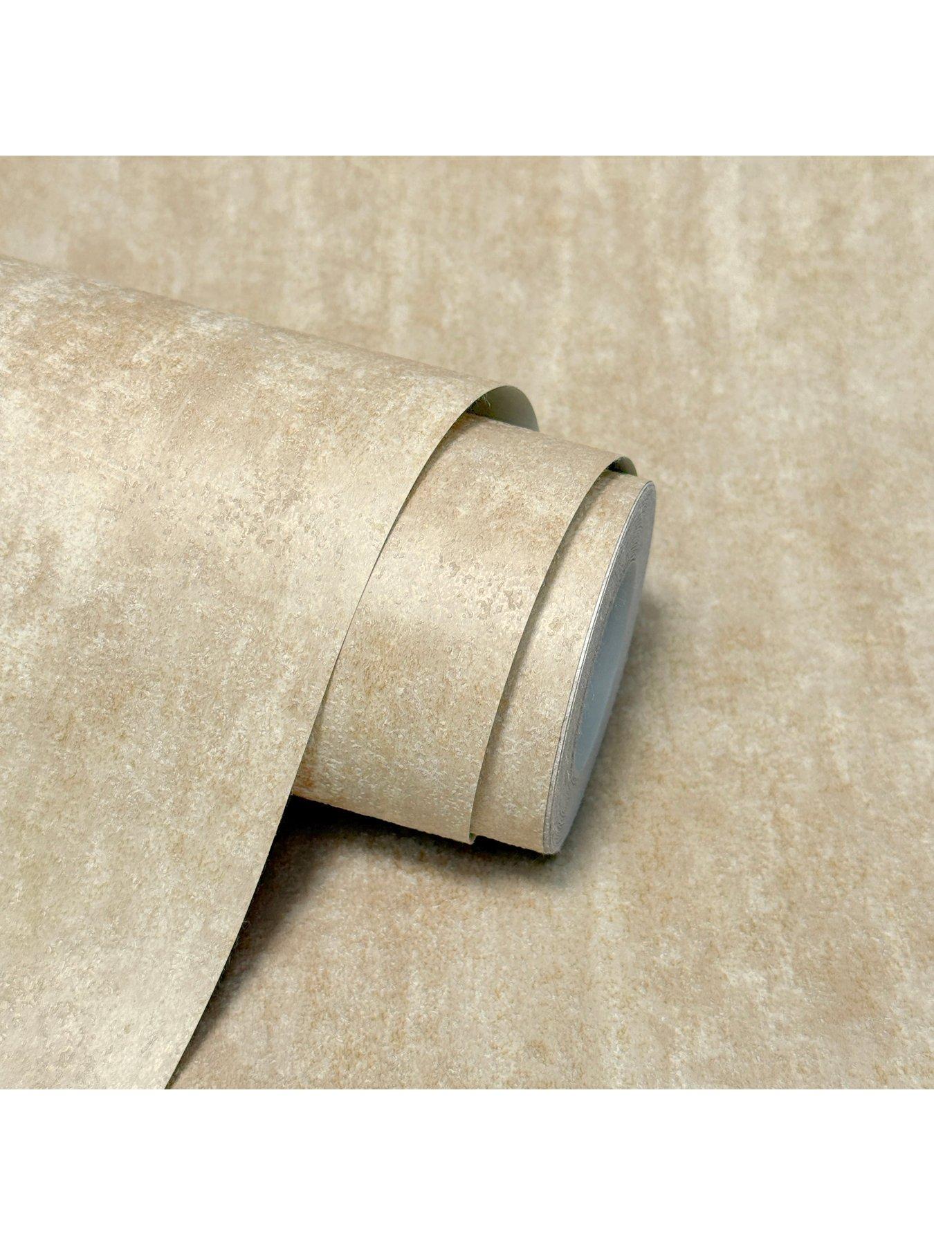 Image 7 of 7 of The Very Collection Luxe Distressed plain Gold Wallpaper