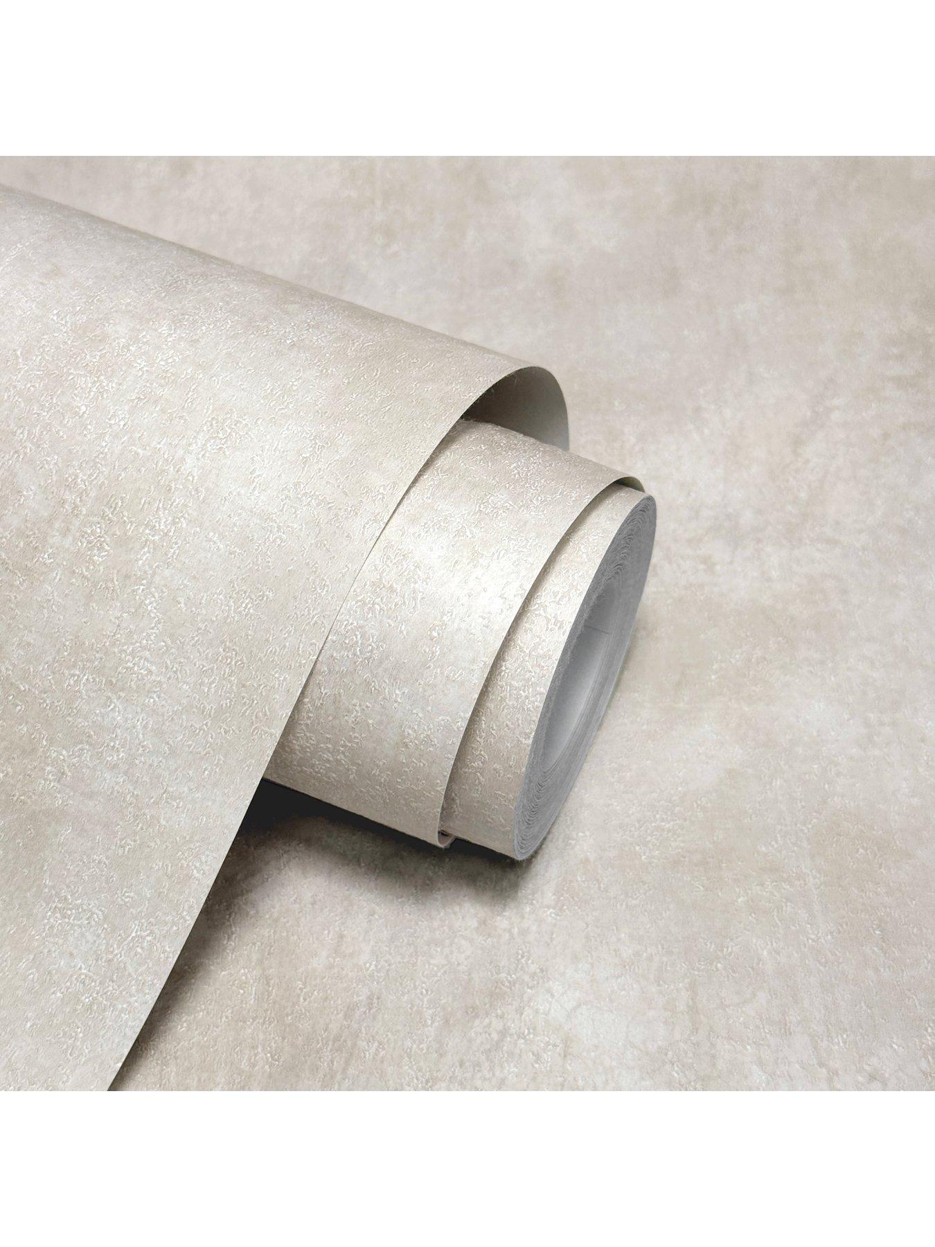 Image 7 of 7 of The Very Collection Limewash Plaster Natural Wallpaper