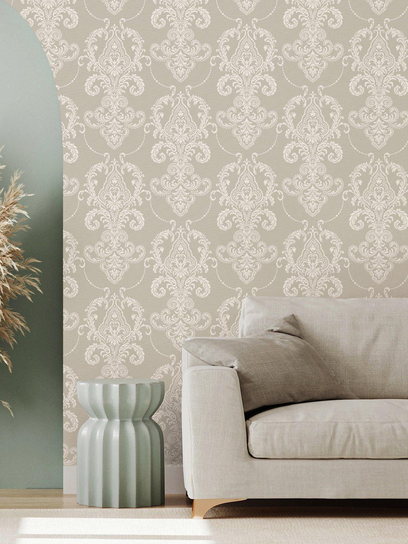 the-very-collection-embroidered-damask-natural-wallpaperstillFront