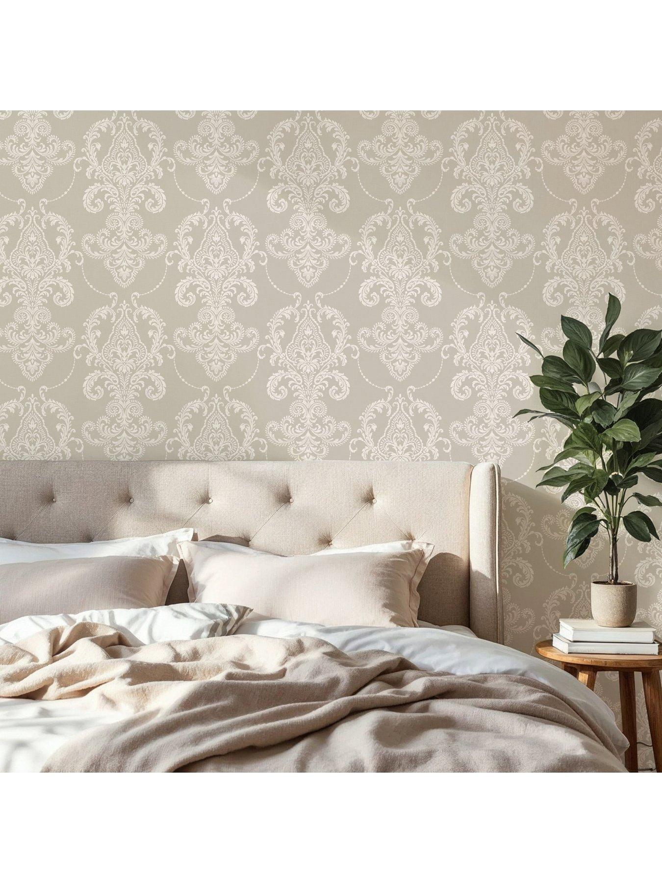 the-very-collection-embroidered-damask-natural-wallpaperoutfit