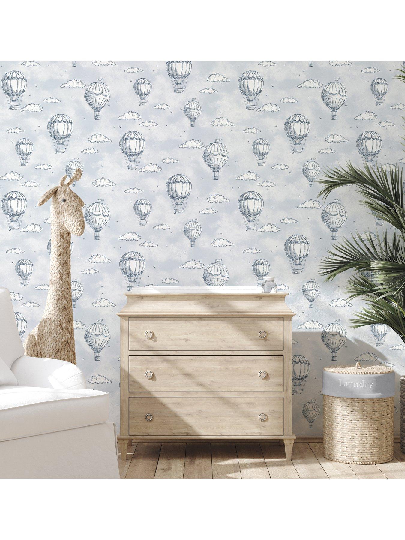 the-very-collection-vintage-balloons-blue-wallpaperoutfit