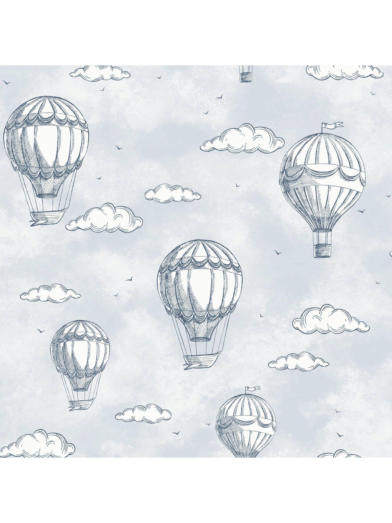 the-very-collection-vintage-balloons-blue-wallpaperdetail