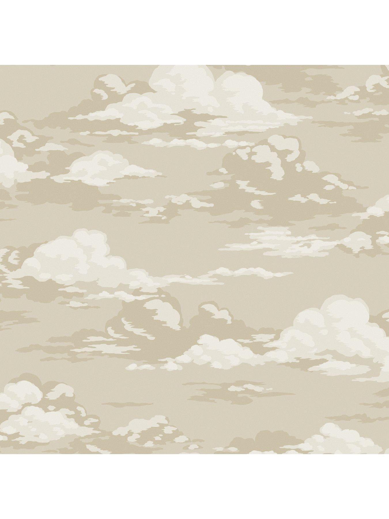 Image 6 of 8 of The Very Collection Vintage Clouds Natural Wallpaper