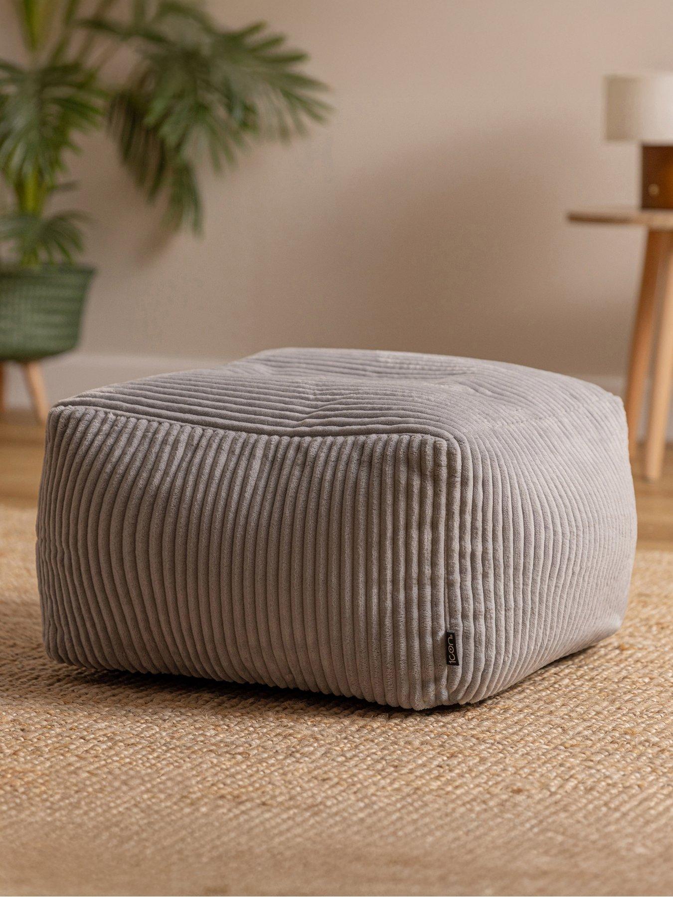 Image 1 of 7 of Icon Beanbags Theo Cord Footstool
