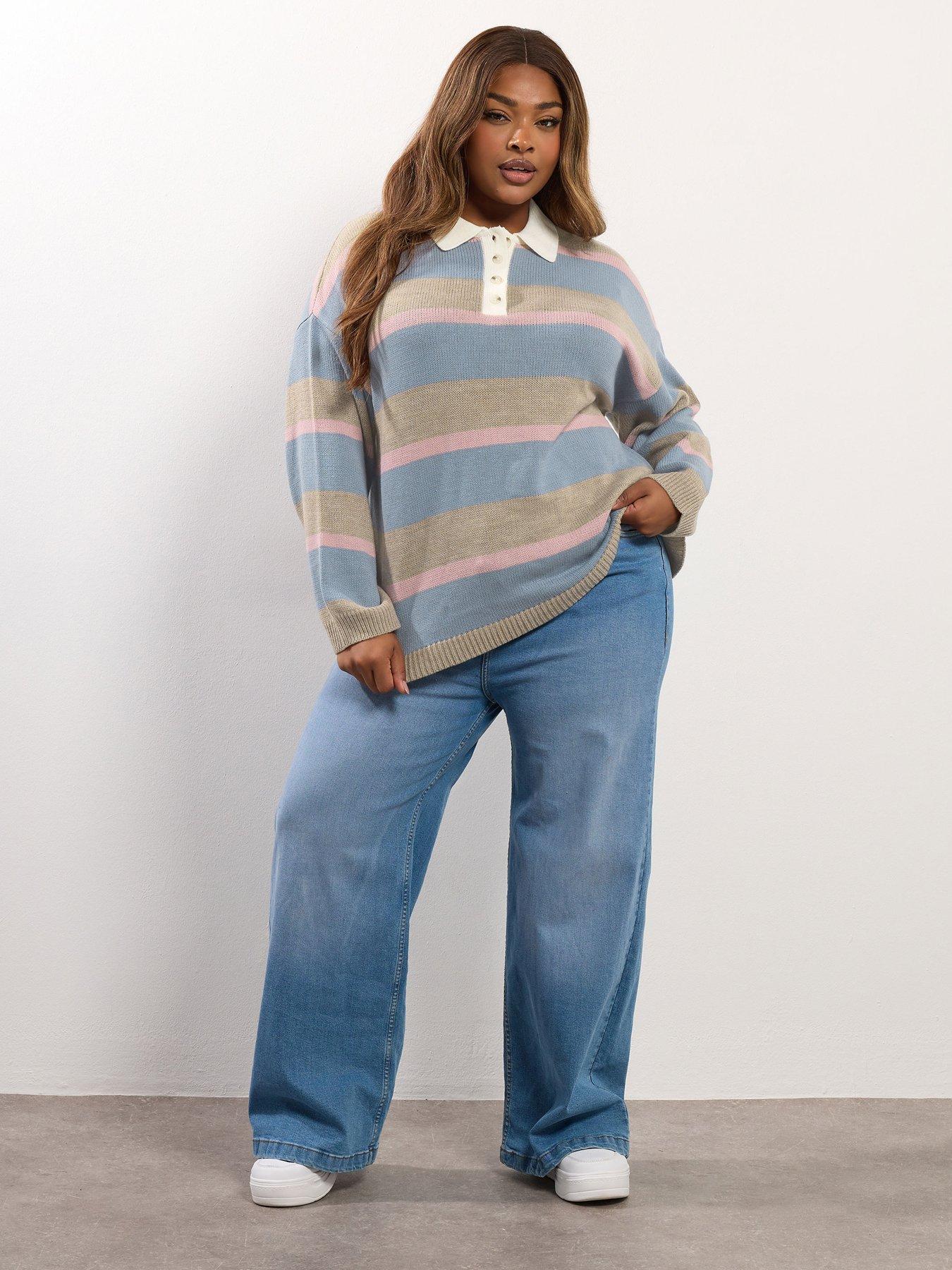 yours-curve-rugby-collar-jumper-blueback