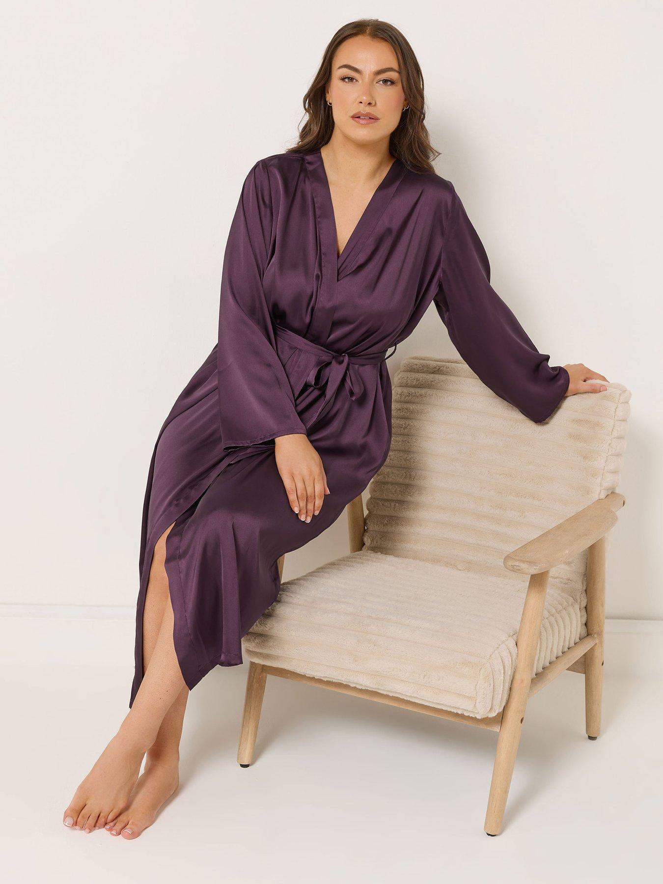 yours-curve-satin-robe-red