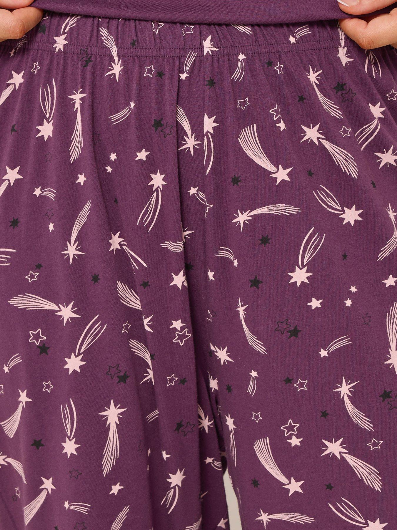 yours-curve-shooting-stars-wide-leg-pyjama-pant-redoutfit