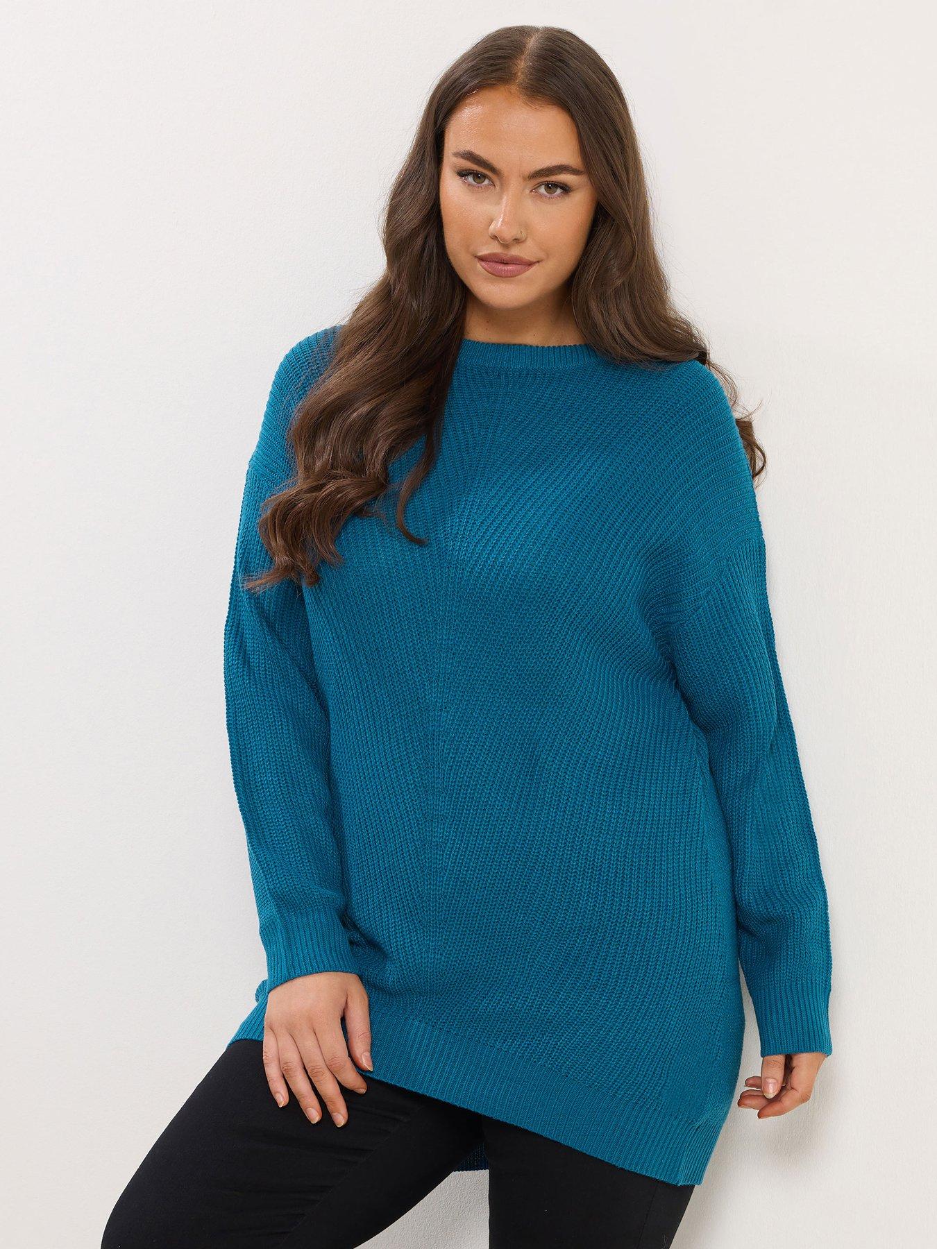 Image 1 of 4 of Yours Curve Essential Jumper - Blue