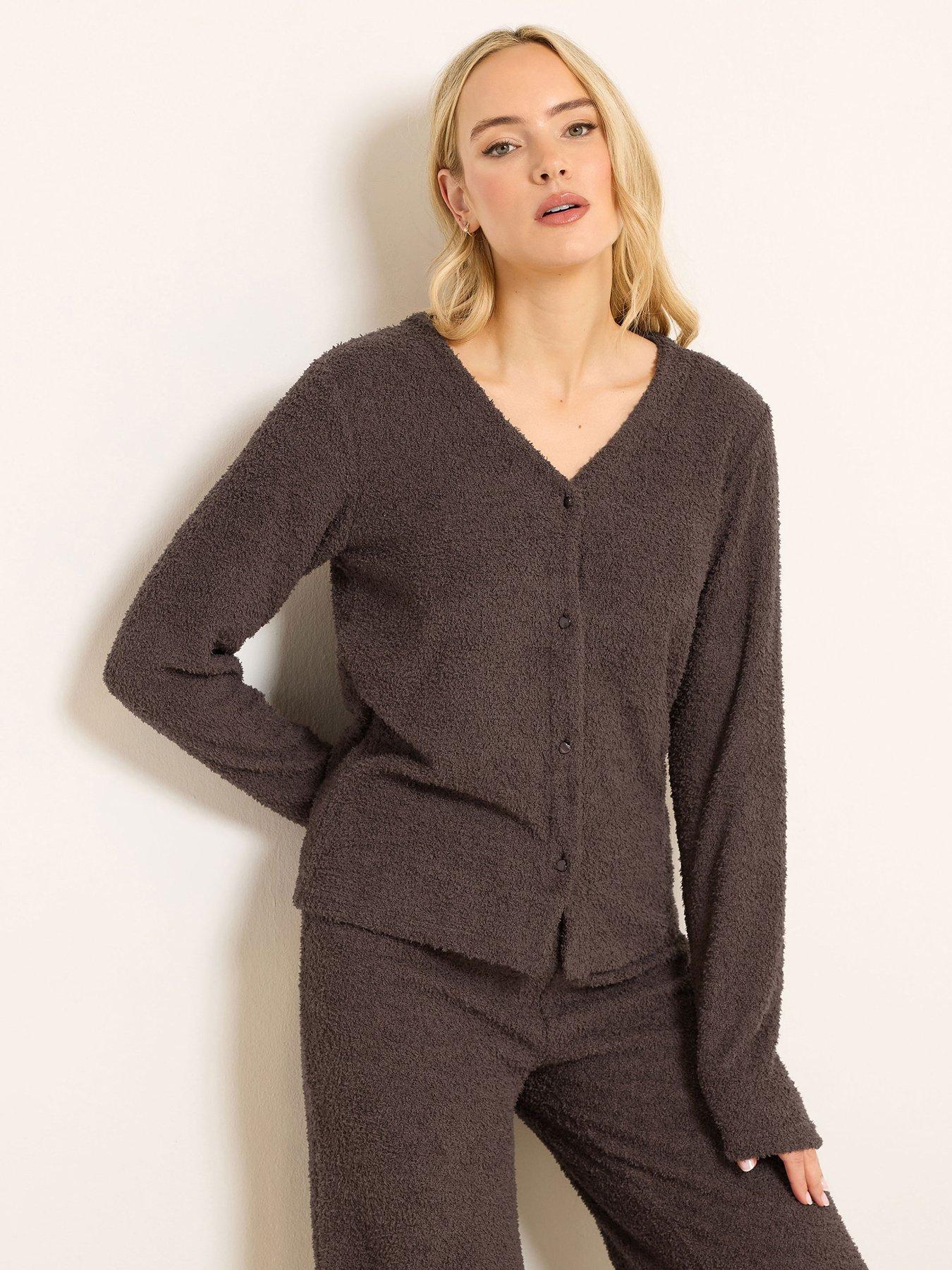 long-tall-sally-tall-chenille-cardigan-brownoutfit