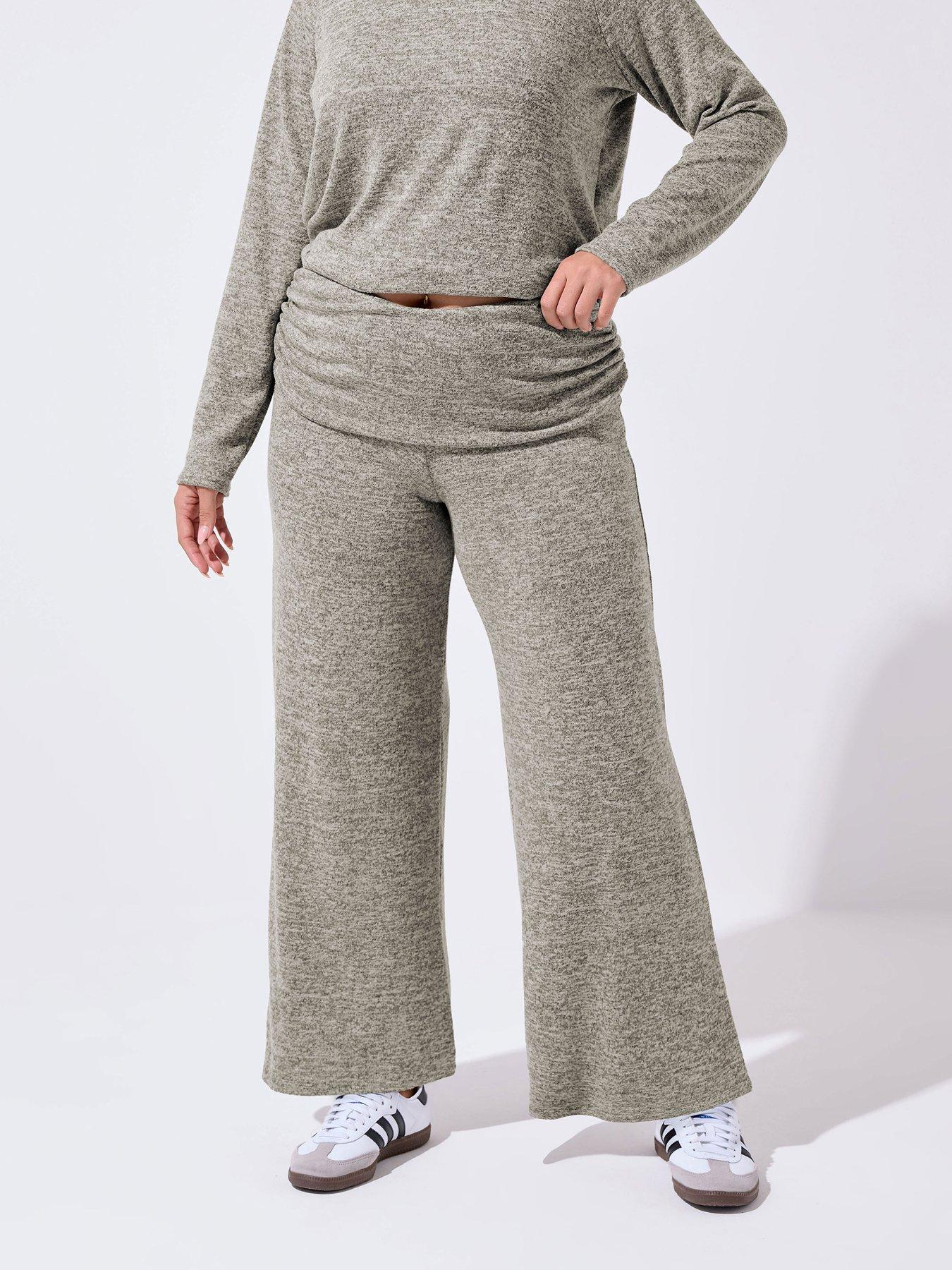 yours-curve-wide-leg-lounge-trouser-green