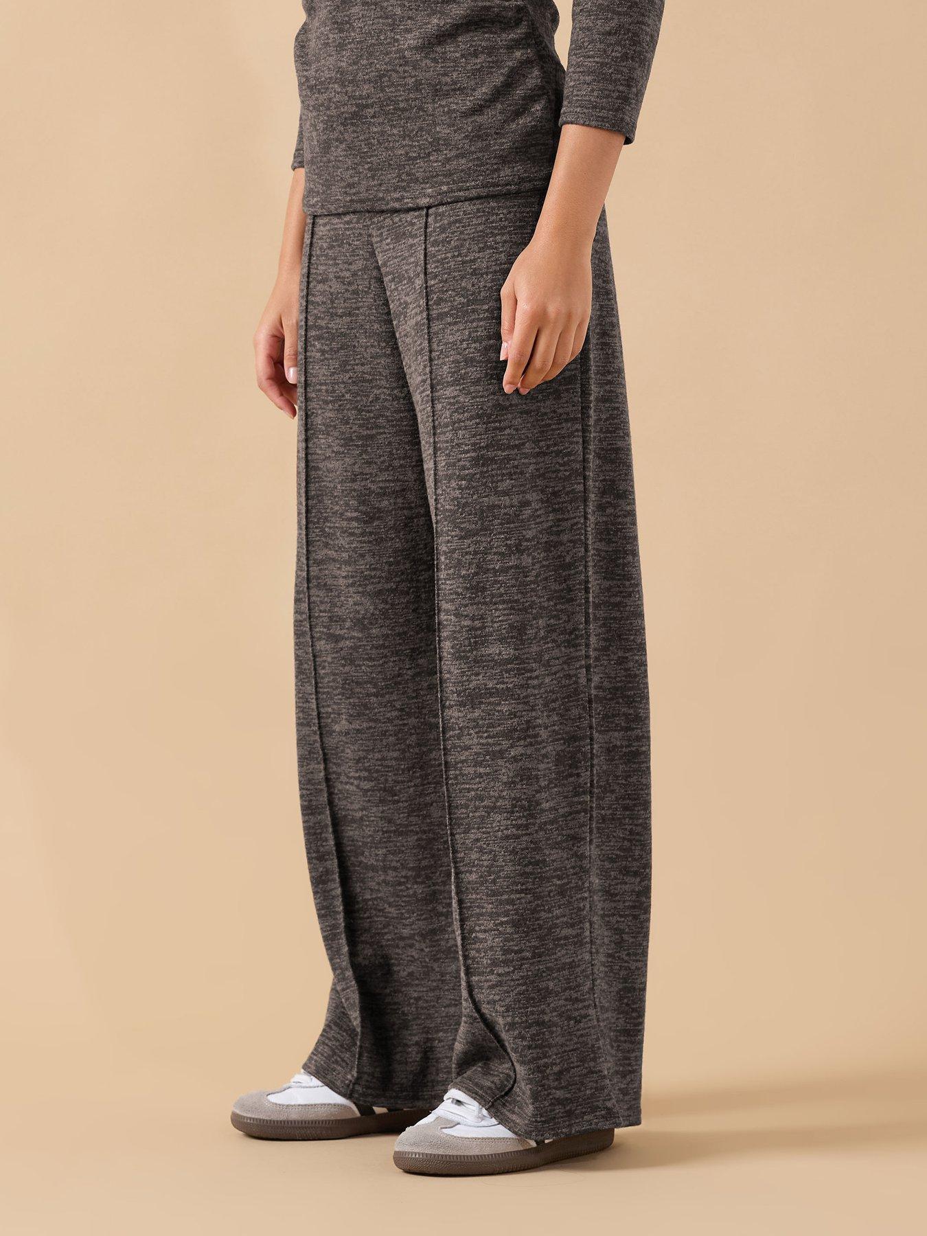 pixiegirl-petite-soft-touch-wide-leg-trouser-brown