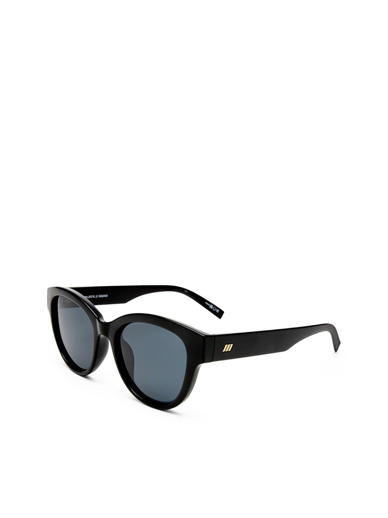 LE SPECS Majestic Square Sunglasses - Black