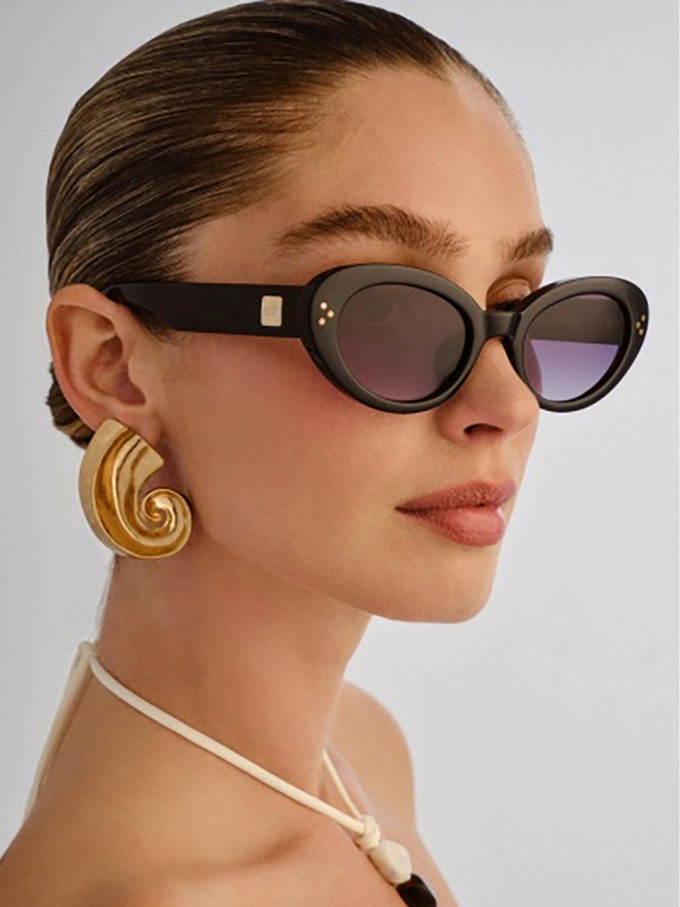 le-specs-tootsie-cat-eye-sunglasses-black