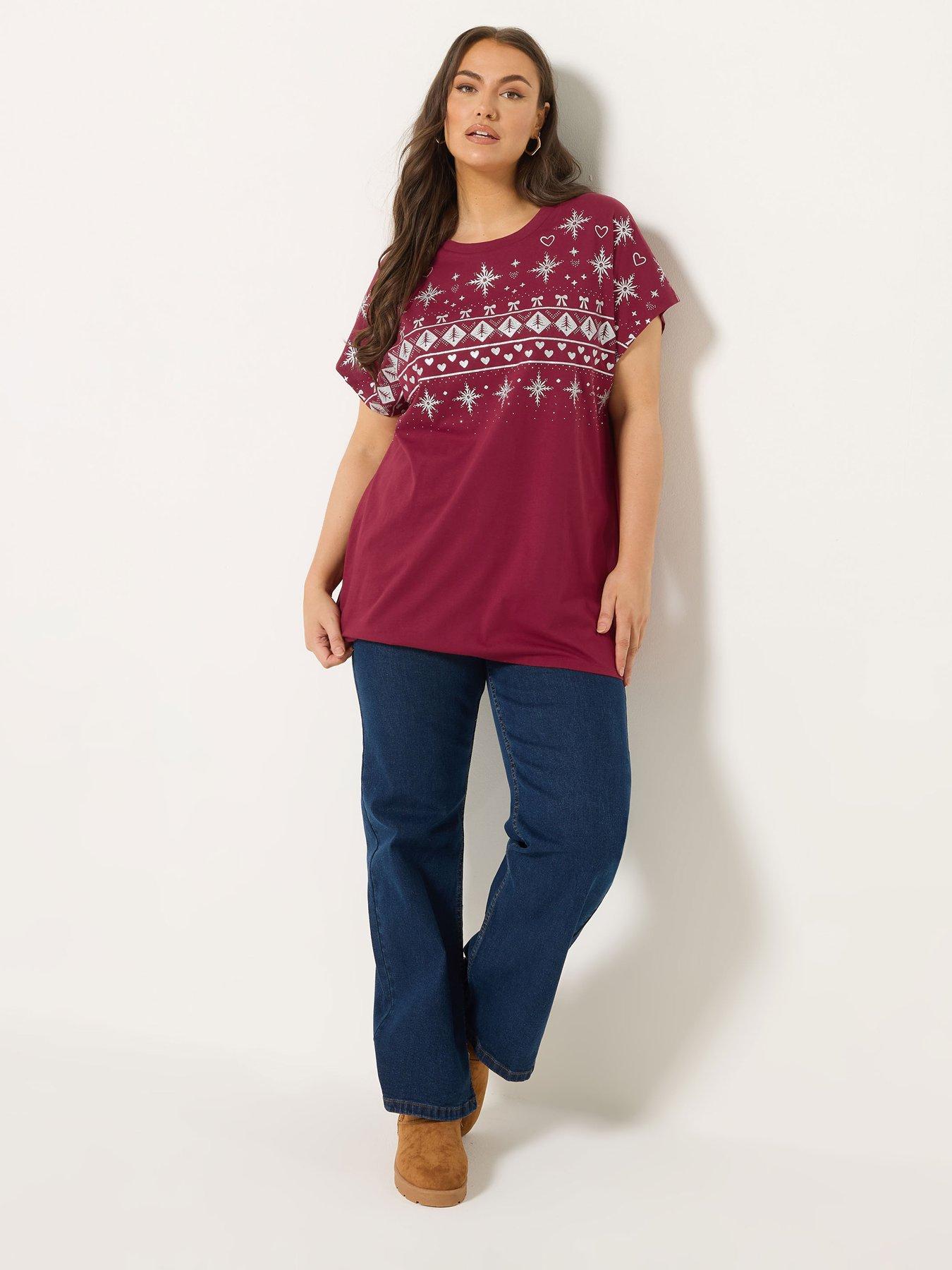 yours-curve-fairisle-t-shirt-redback