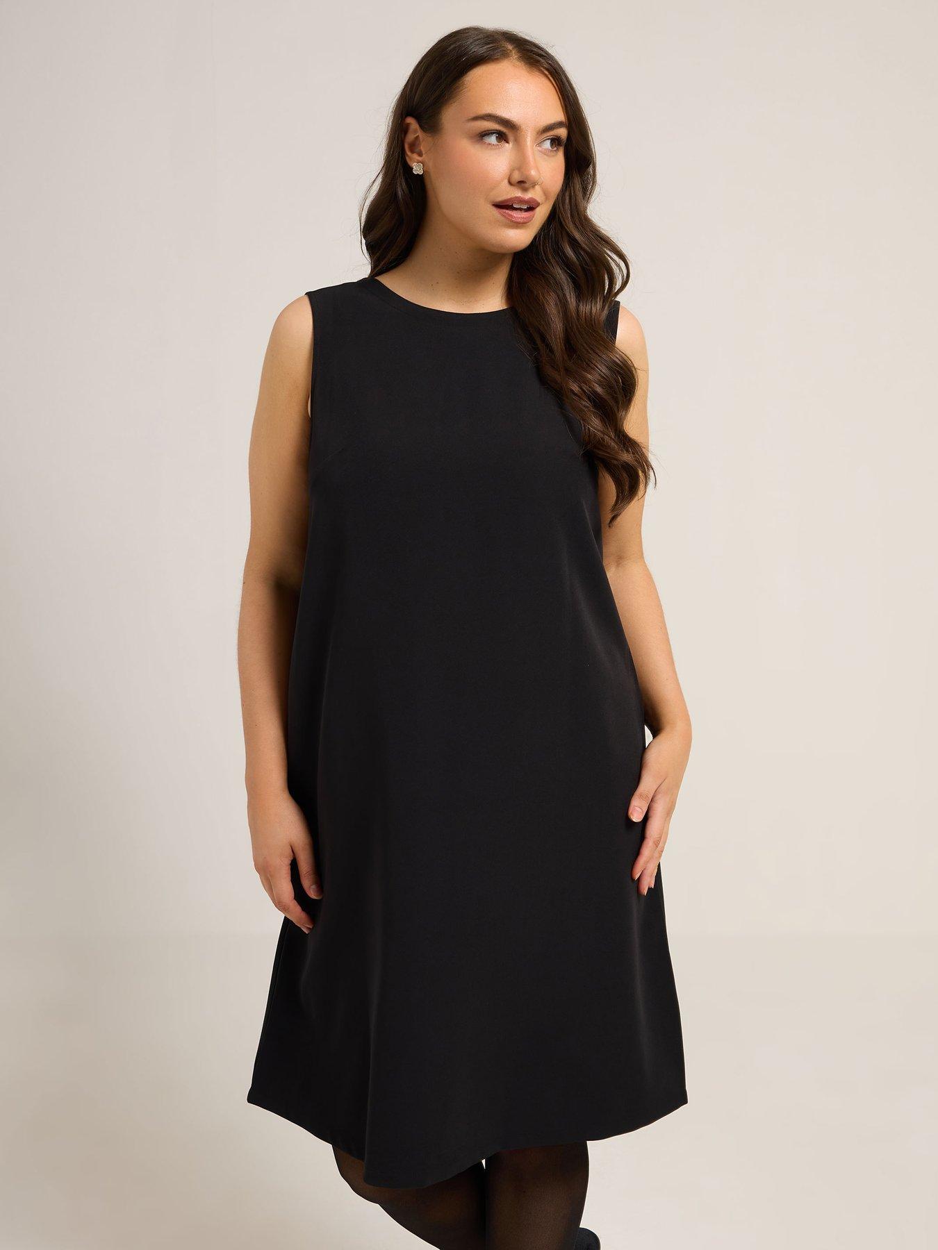 yours-curve-party-bow-back-shift-dress-blackback