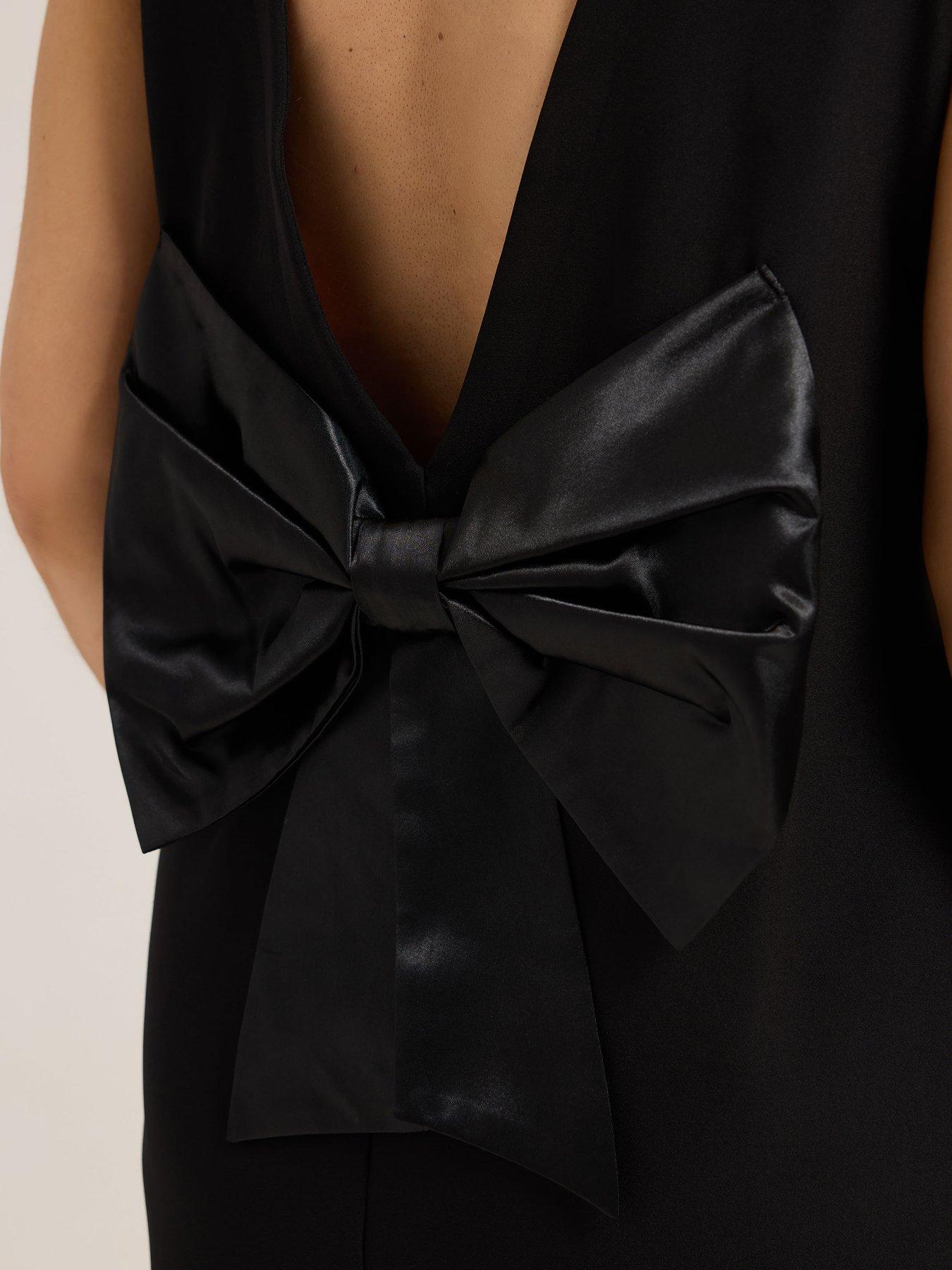 yours-curve-party-bow-back-shift-dress-blackoutfit