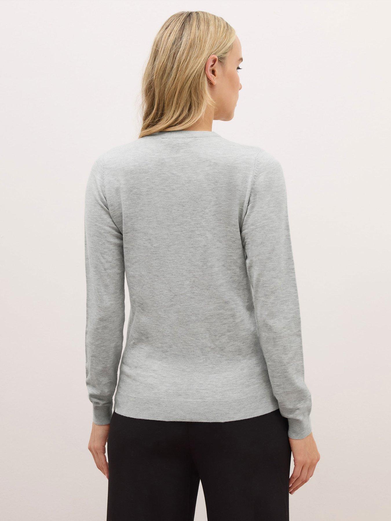 long-tall-sally-premium-cardigan-greystillFront