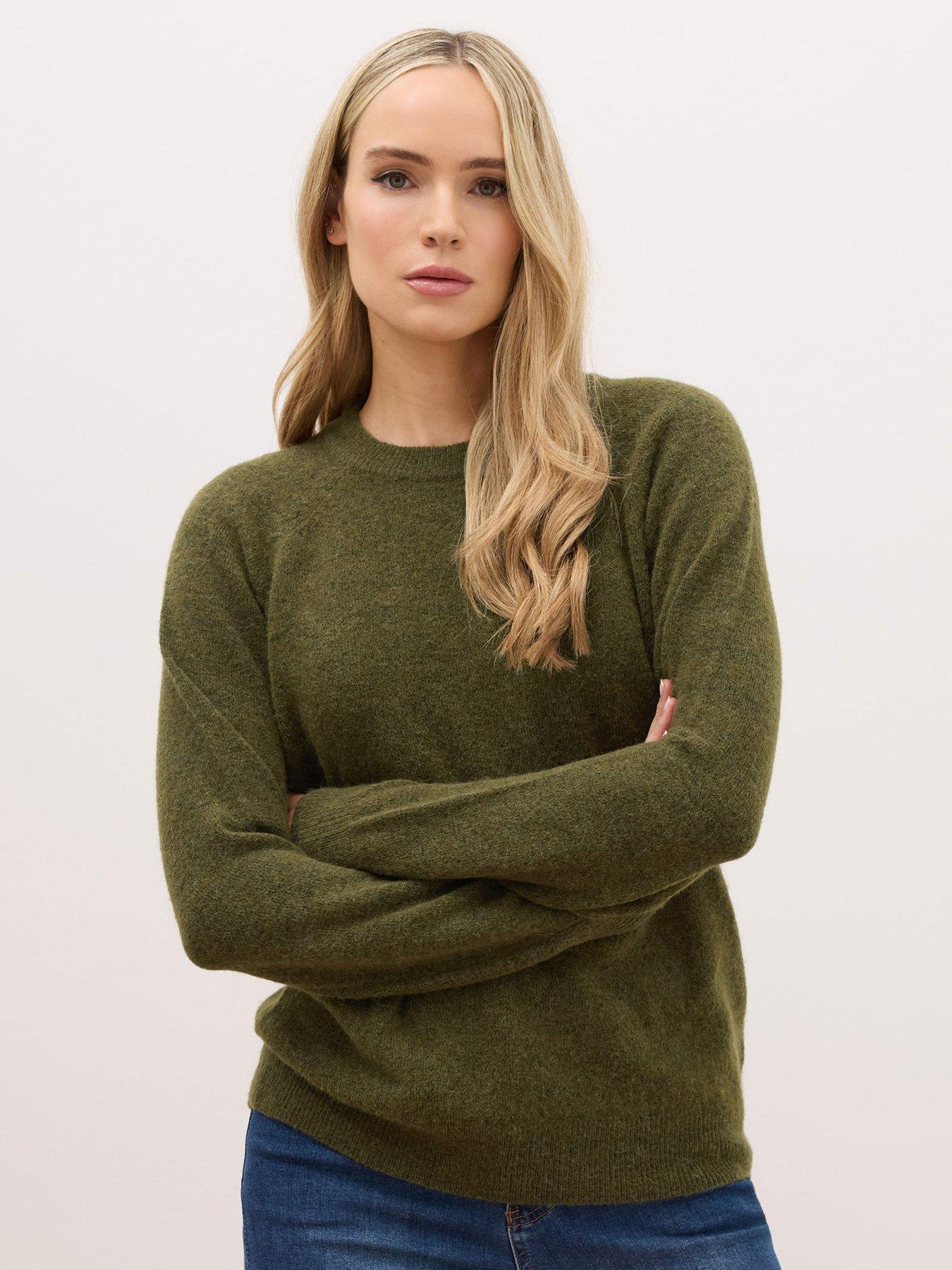 long-tall-sally-premium-scoop-neck-jumper-greenfront