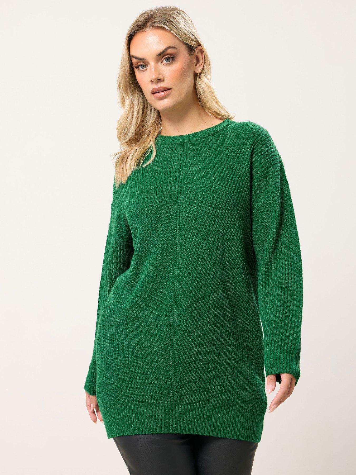 yours-curve-essential-jumper-green