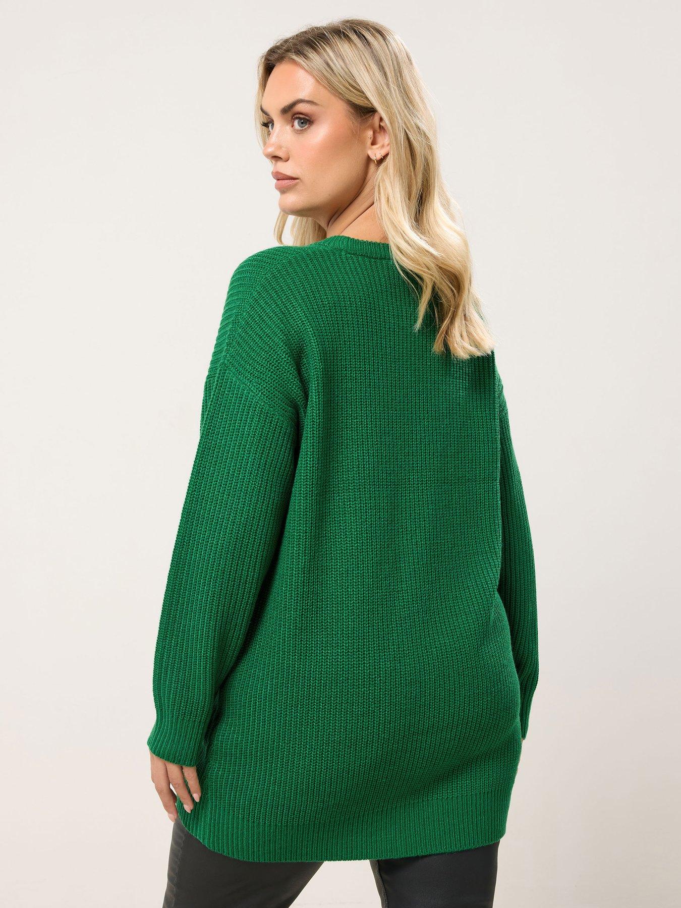 yours-curve-essential-jumper-greenstillFront