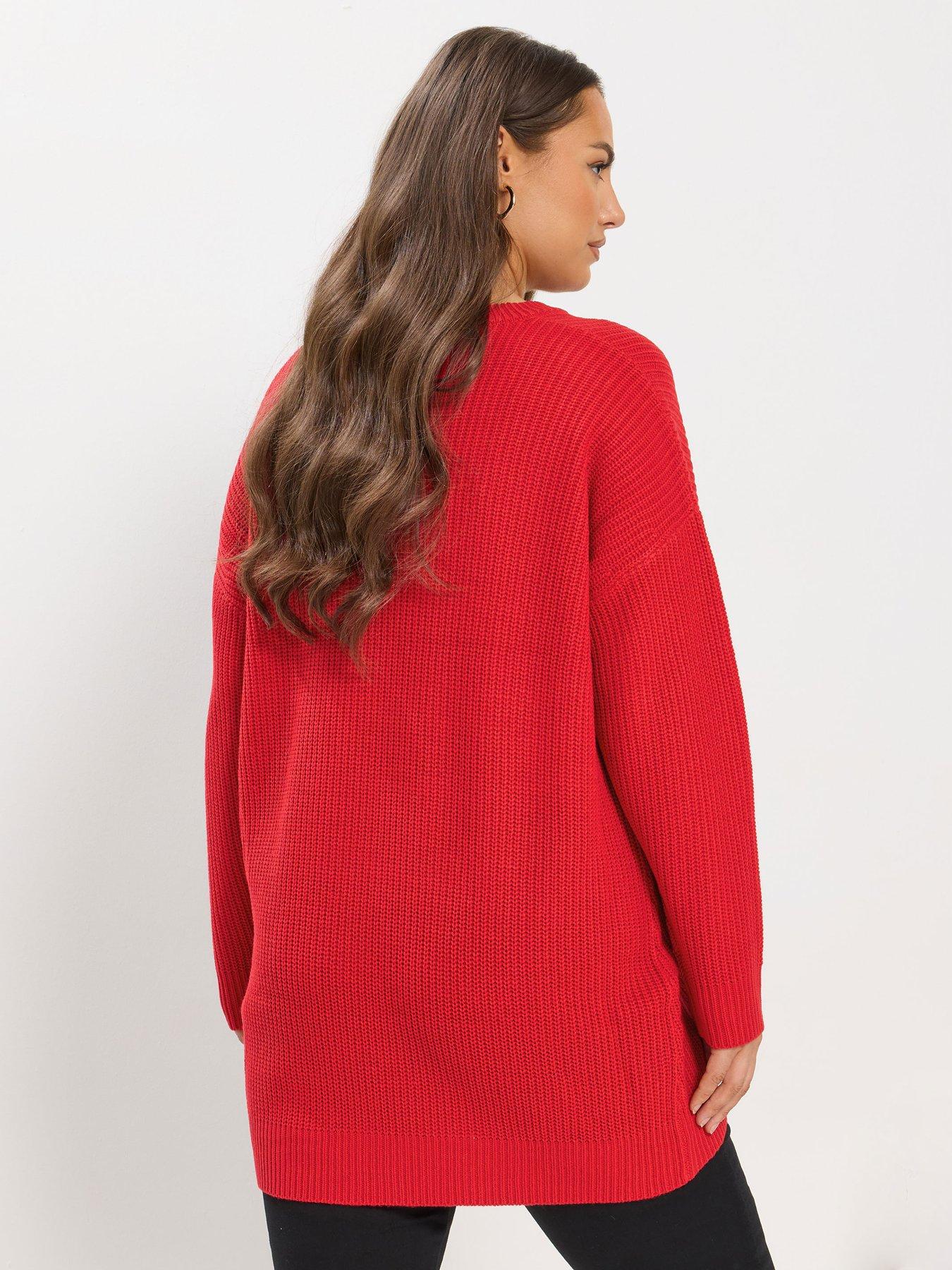 yours-curve-essential-jumper-redstillFront
