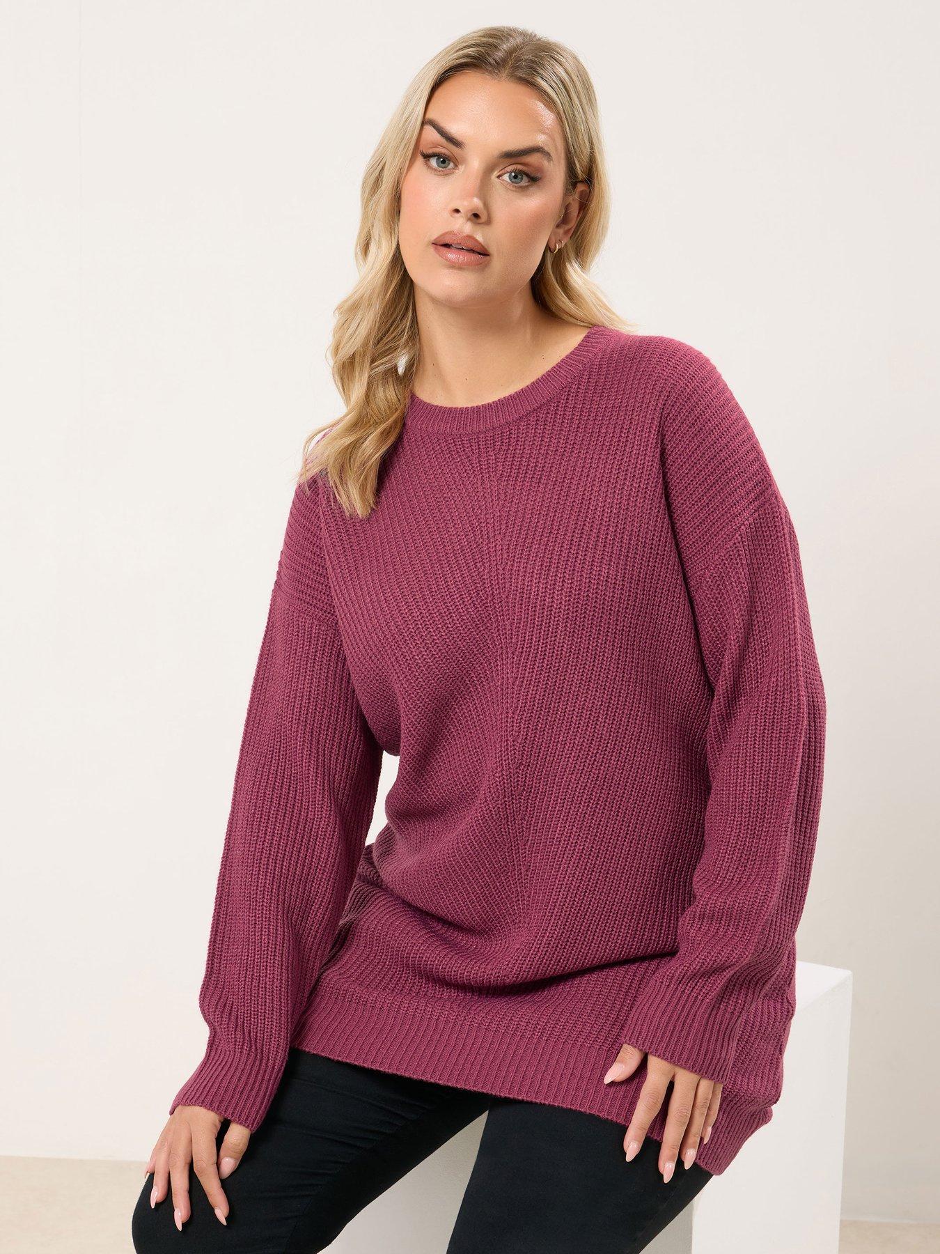 yours-curve-essential-jumper-pinkoutfit