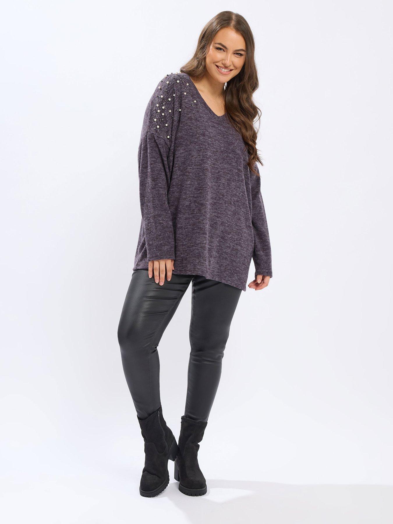yours-curve-drop-shoulder-v-neck-jumper-purpleback