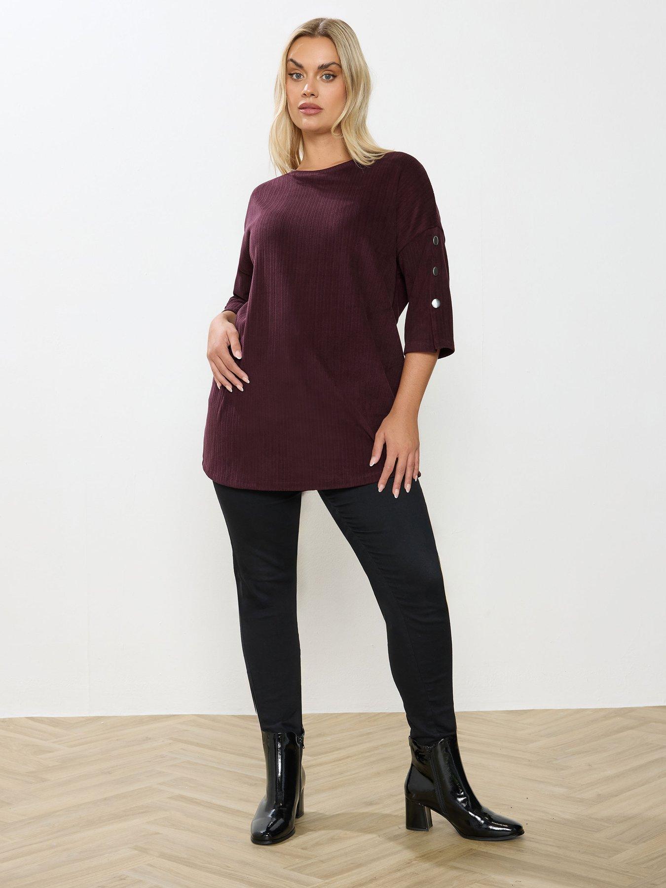 yours-curve-ribbed-button-detail-top-redback