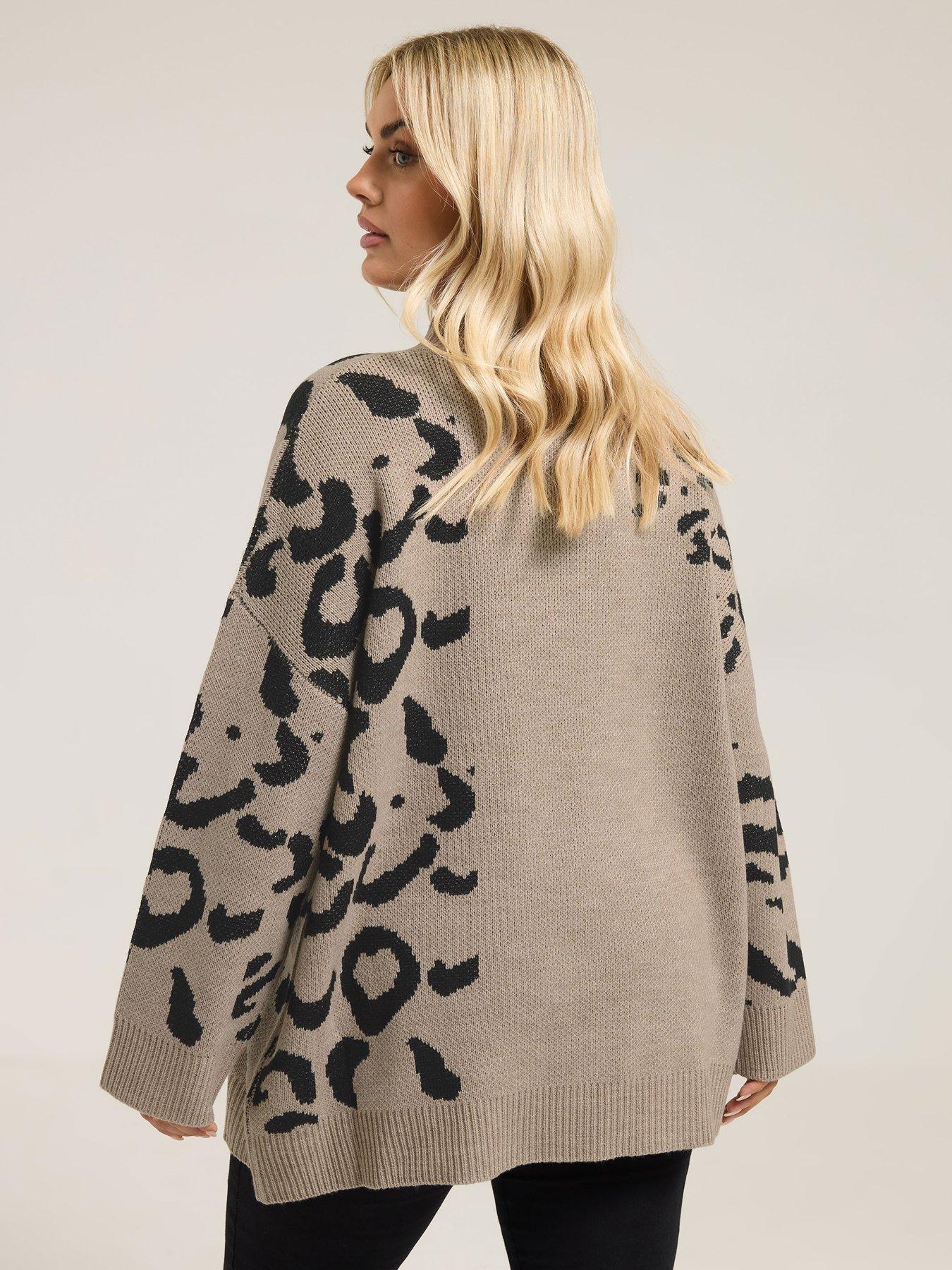 Image 2 of 4 of Yours Curve Multi Animal Jumper - Natural