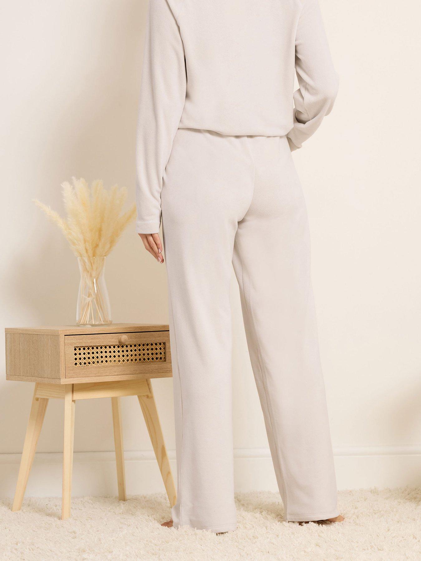 Image 2 of 5 of Long Tall Sally Tall Fleece Lounge Trouser - Ivory