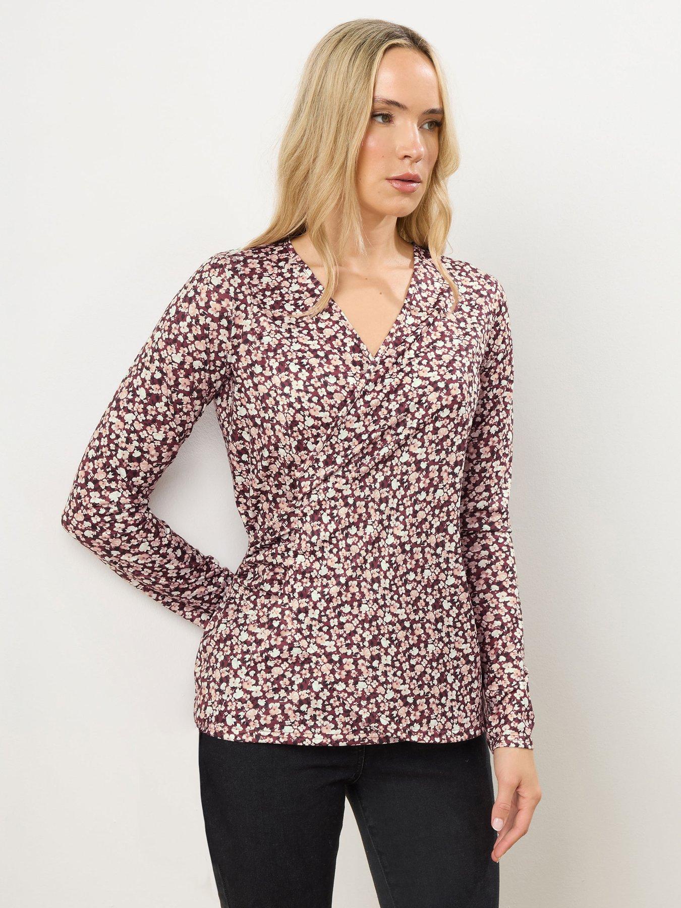 long-tall-sally-ditsy-wrap-top-black