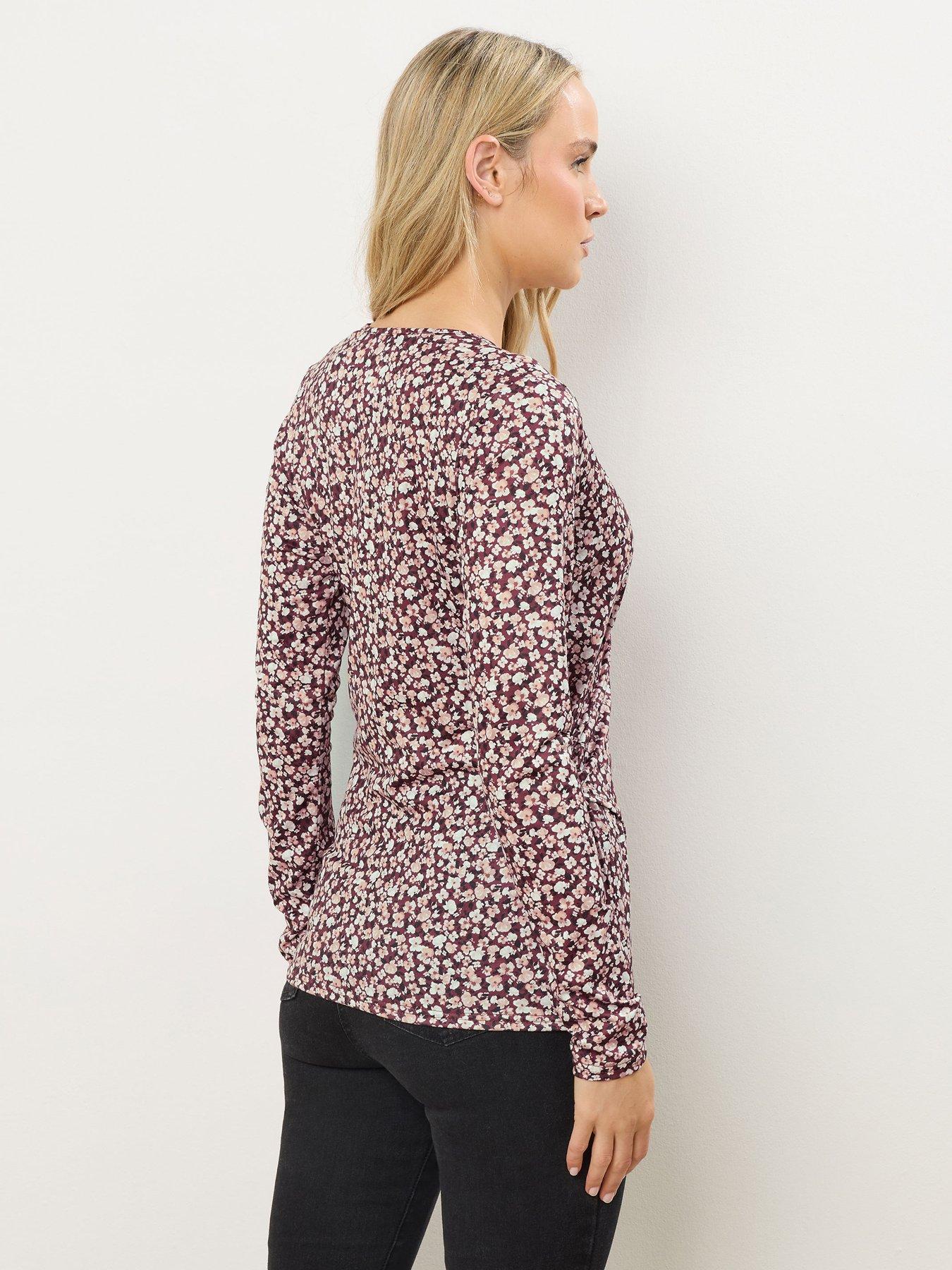 long-tall-sally-ditsy-wrap-top-blackstillFront