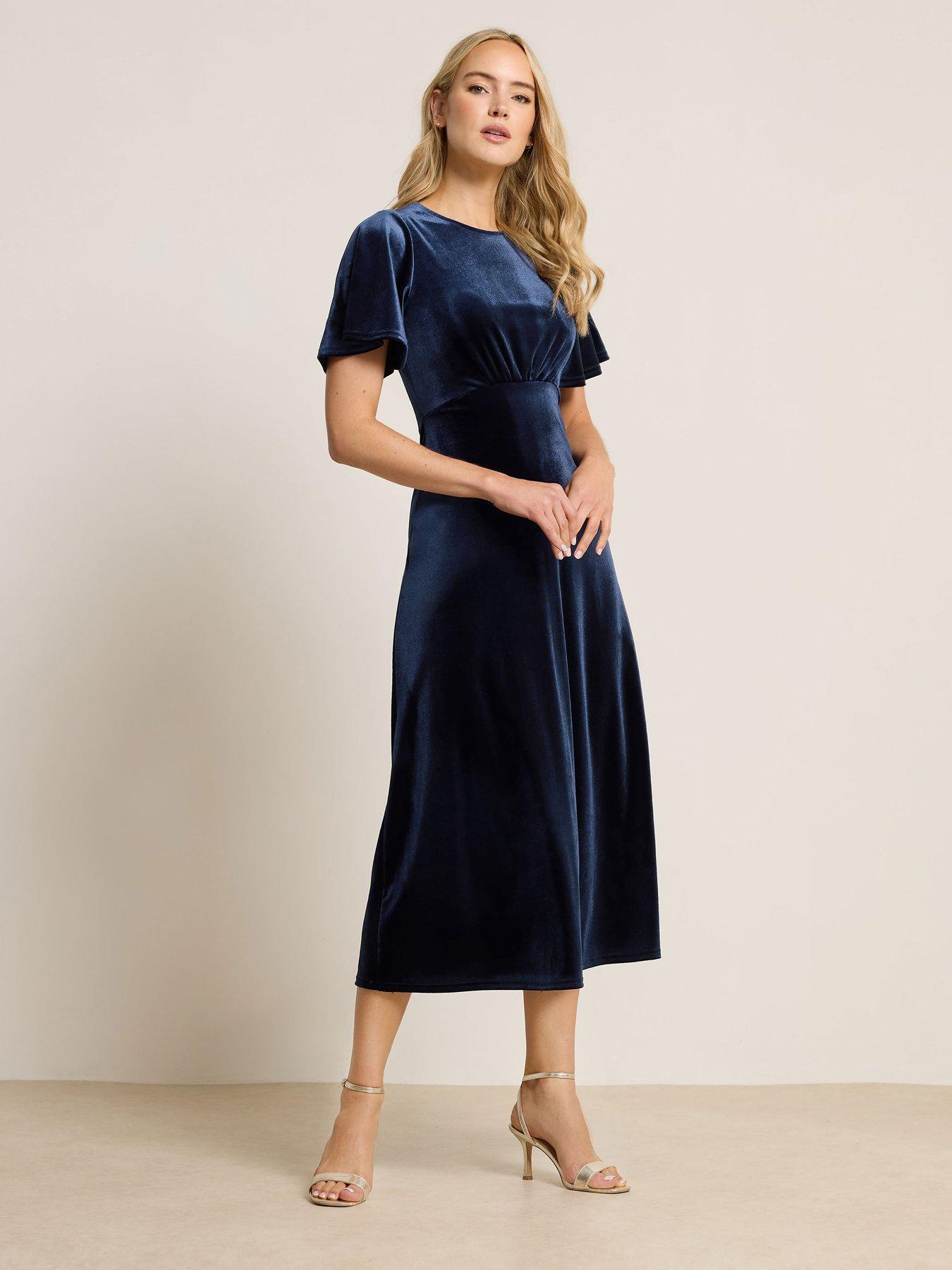 long-tall-sally-tall-angel-sleeve-velour-midi-dress-blue