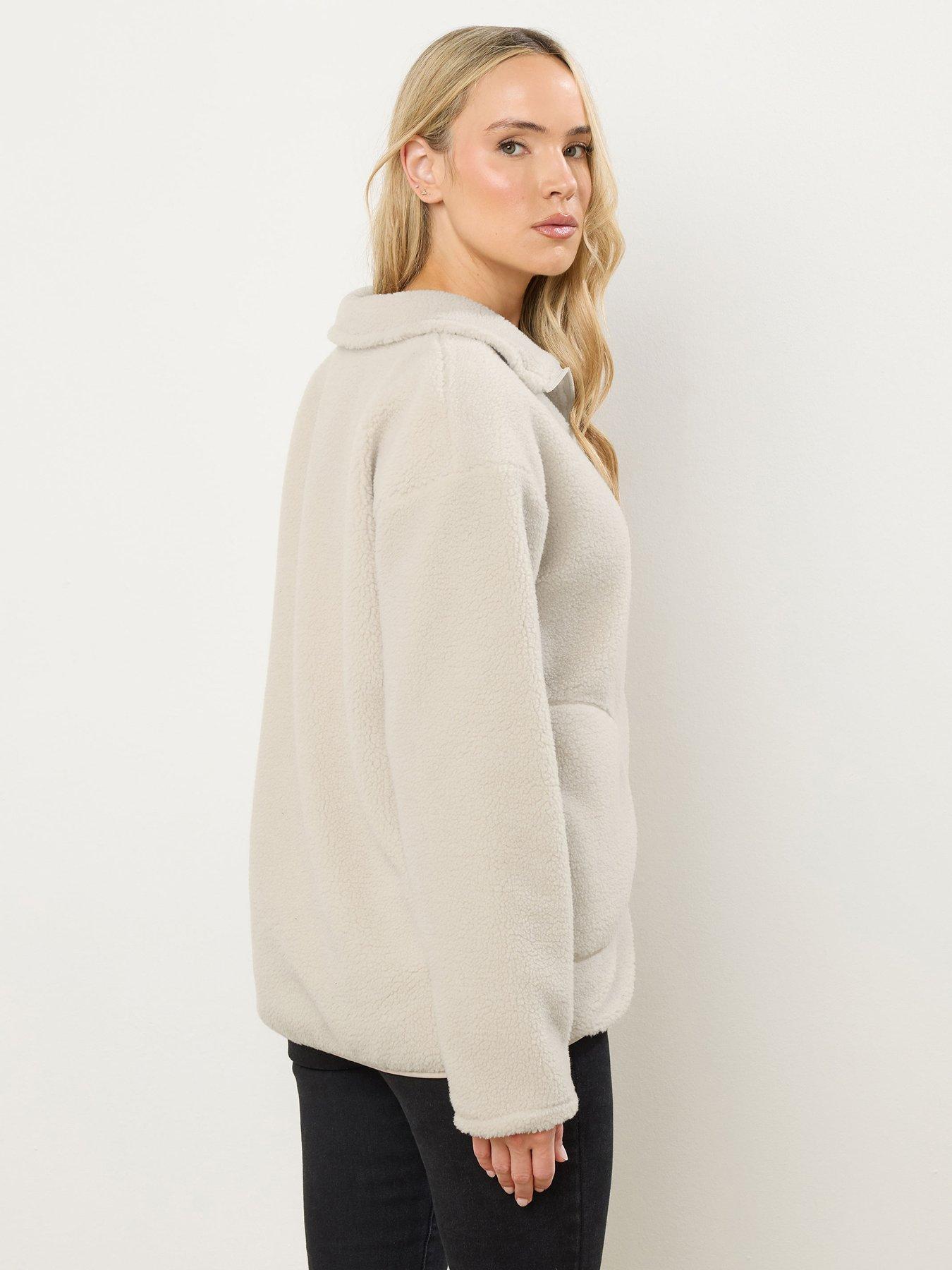 long-tall-sally-zip-through-borg-jacket-ivorystillFront