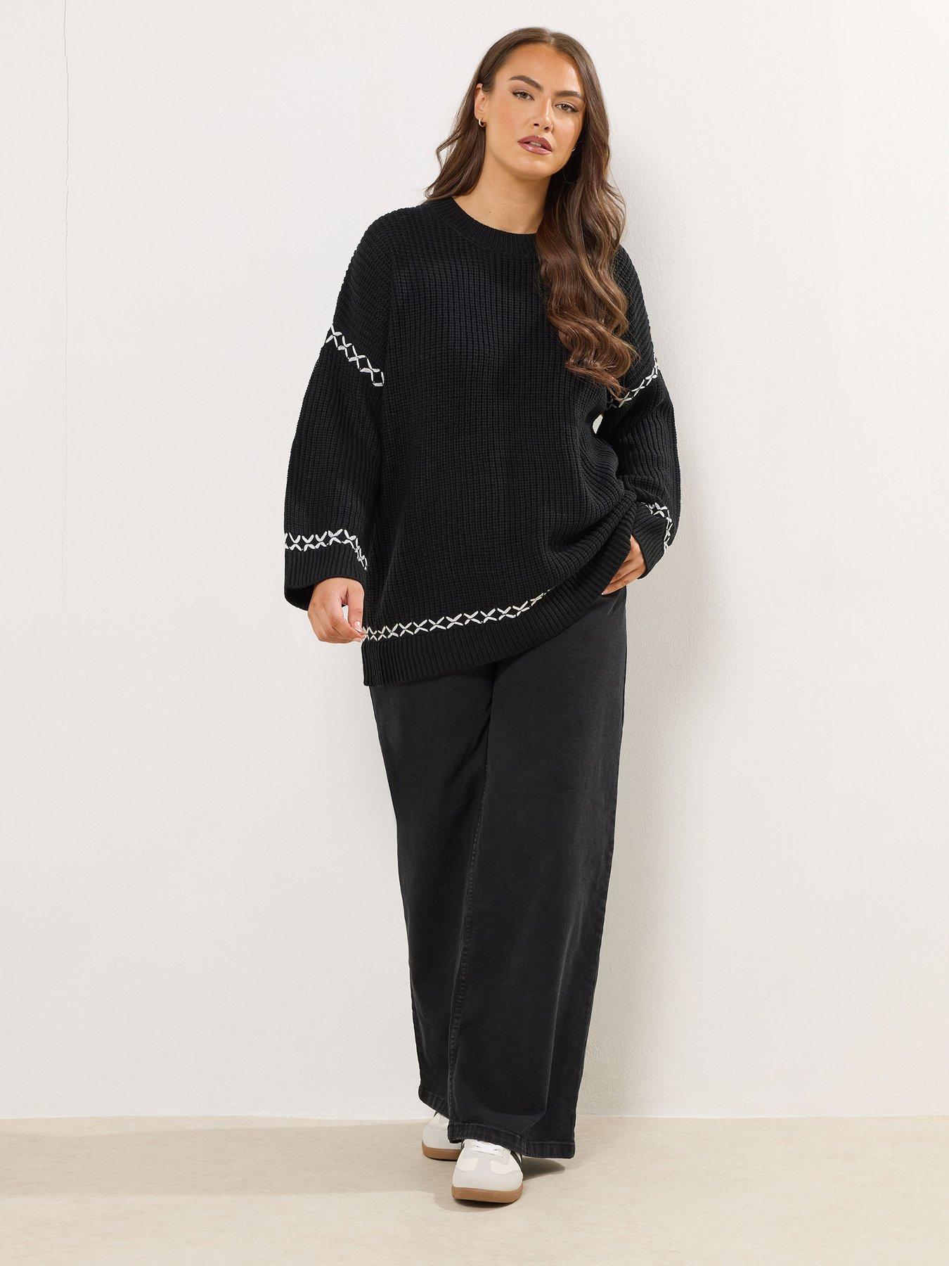 yours-curve-blanket-stitch-jumper-blackback
