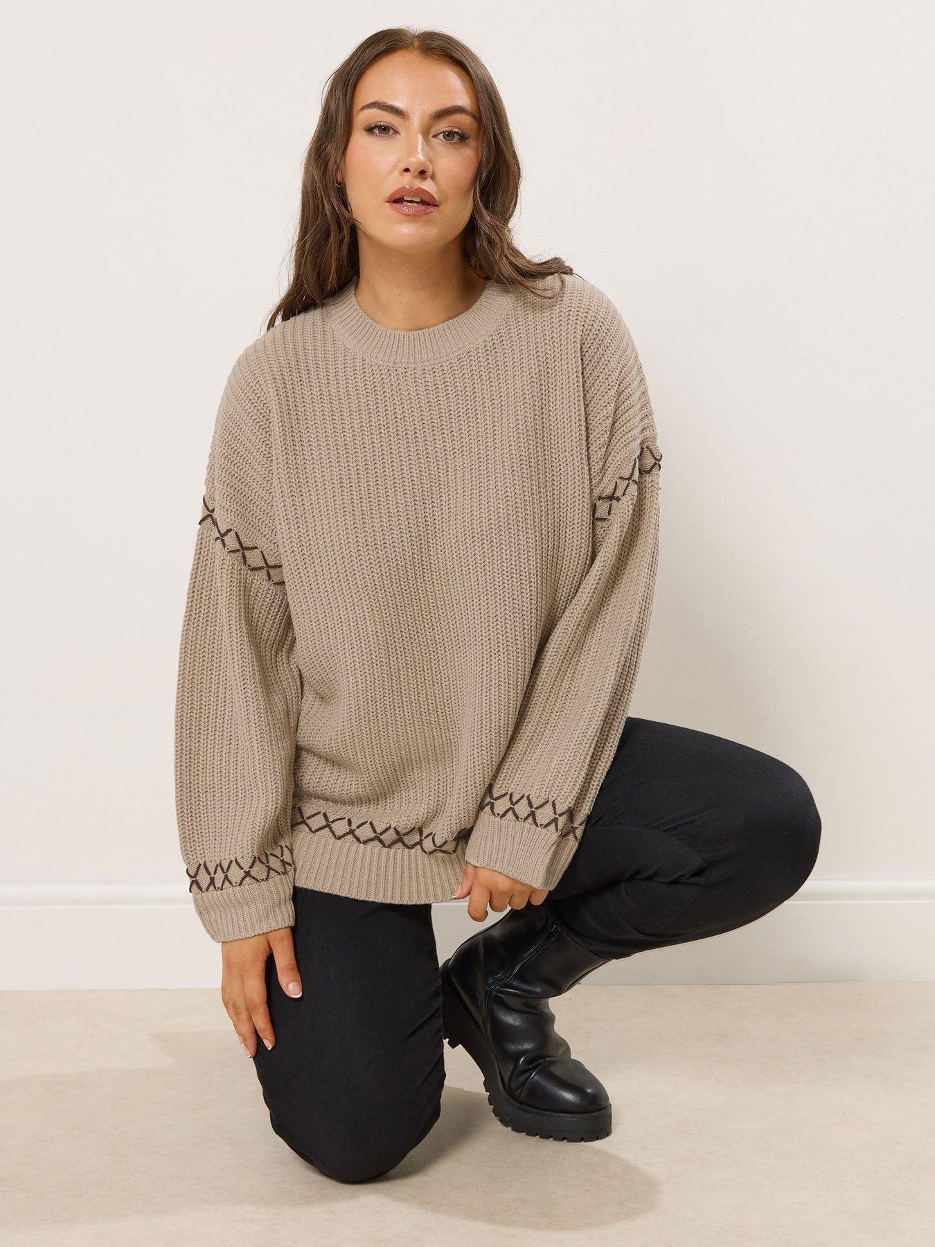 yours-curve-blanket-stitch-jumper-natural