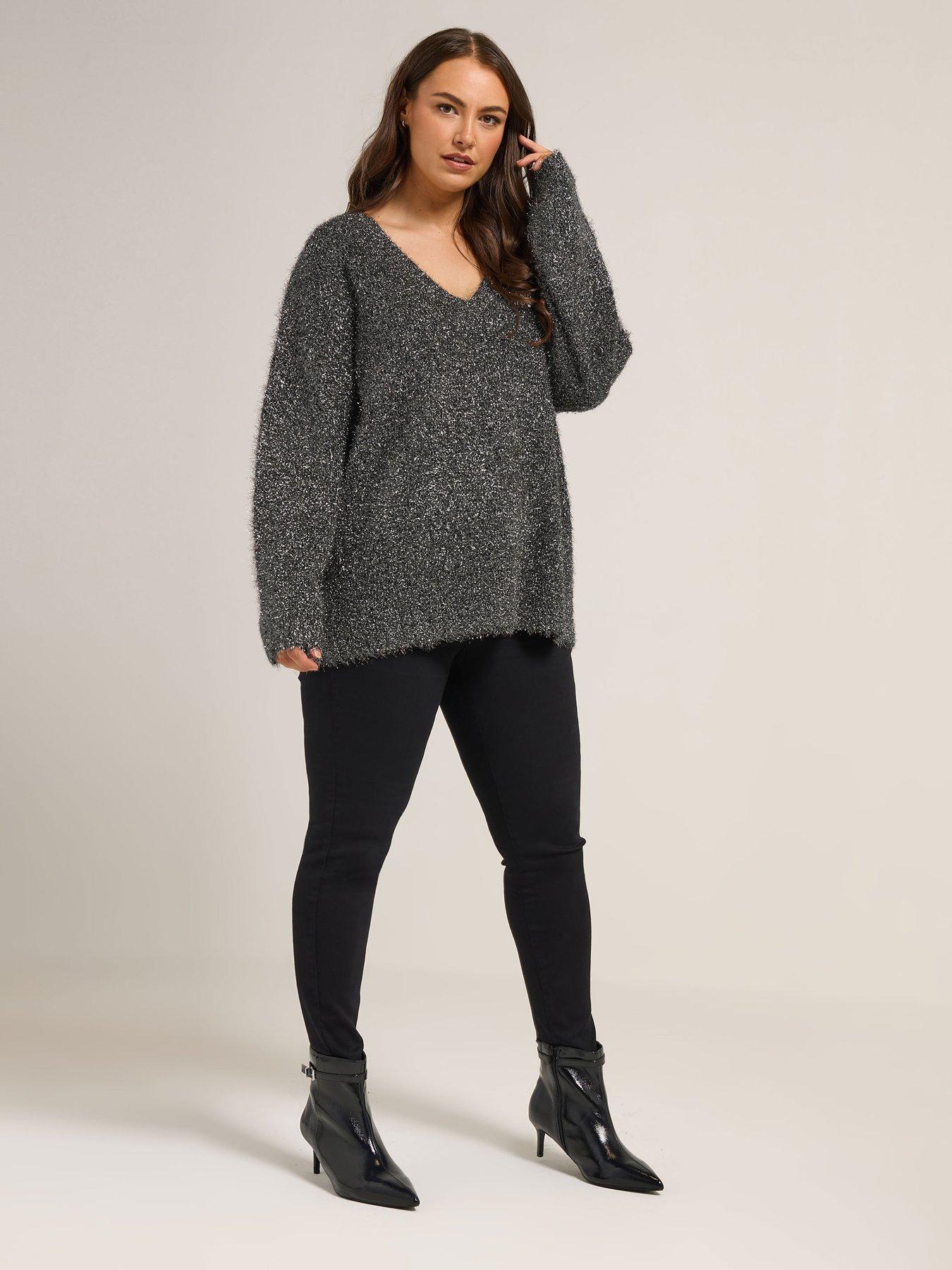 yours-curve-tinsel-yarn-jumper-blackback