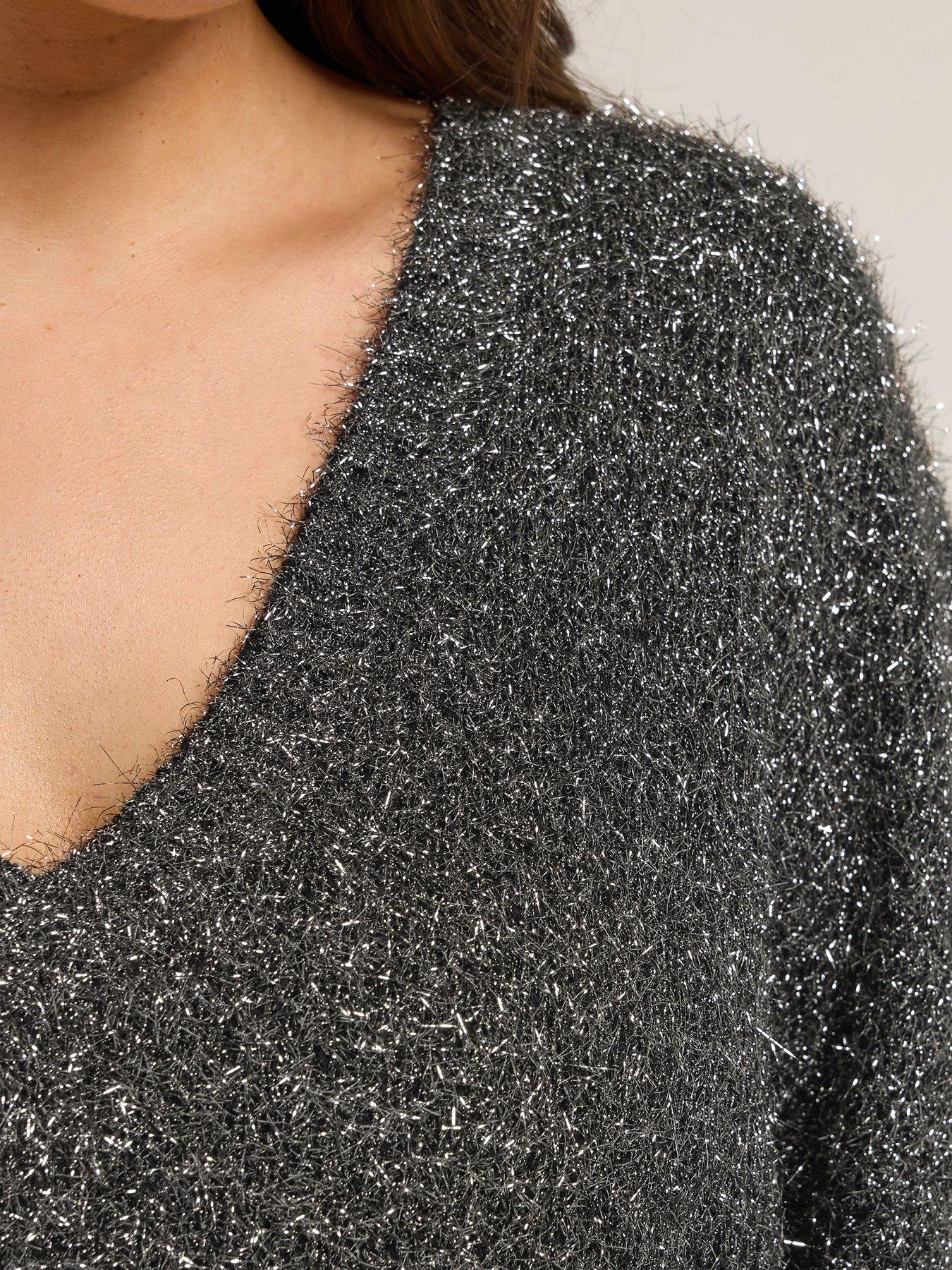 yours-curve-tinsel-yarn-jumper-blackoutfit