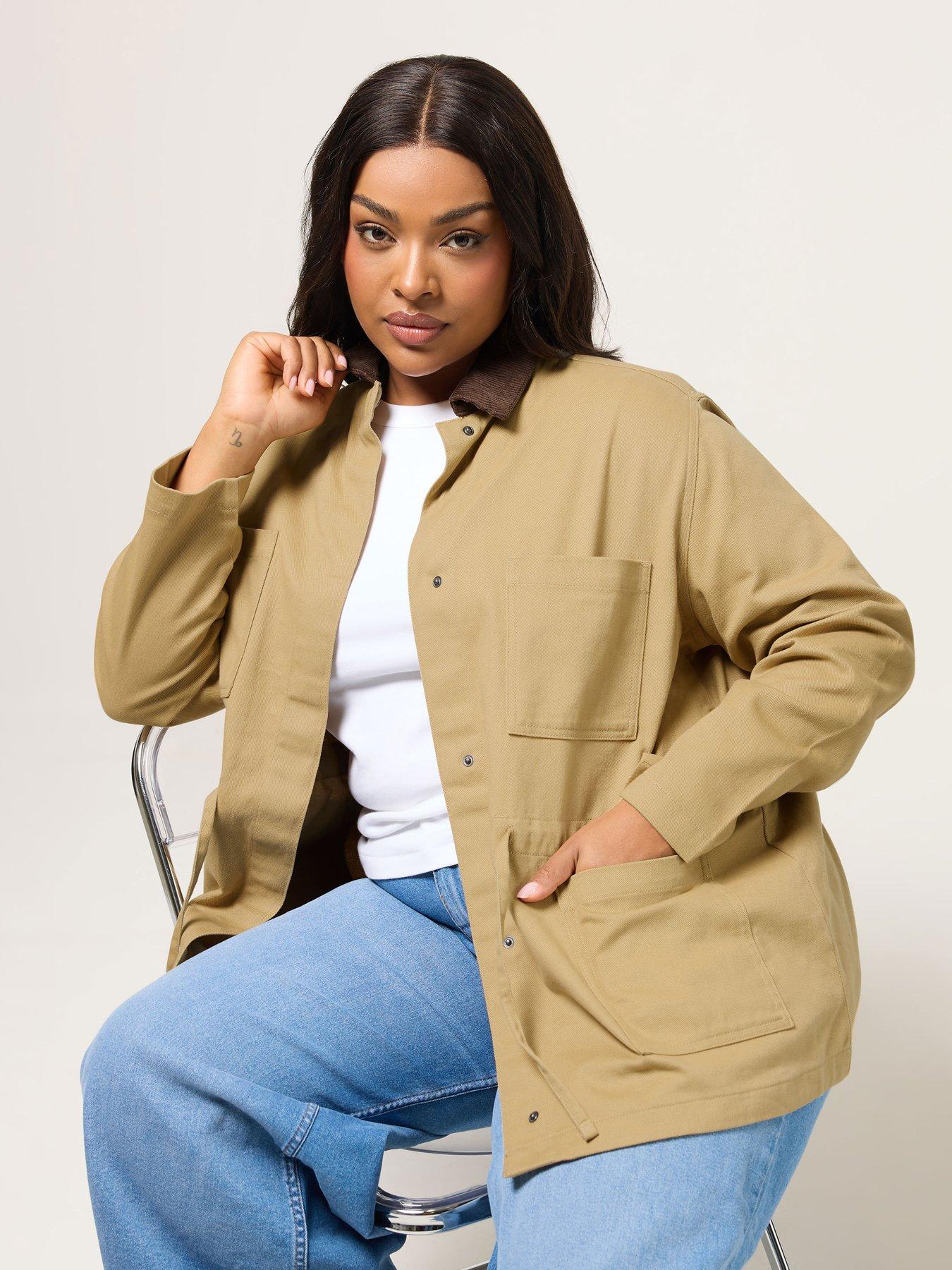 Image 1 of 5 of Yours Curve Carpenter Cord Collar Jacket