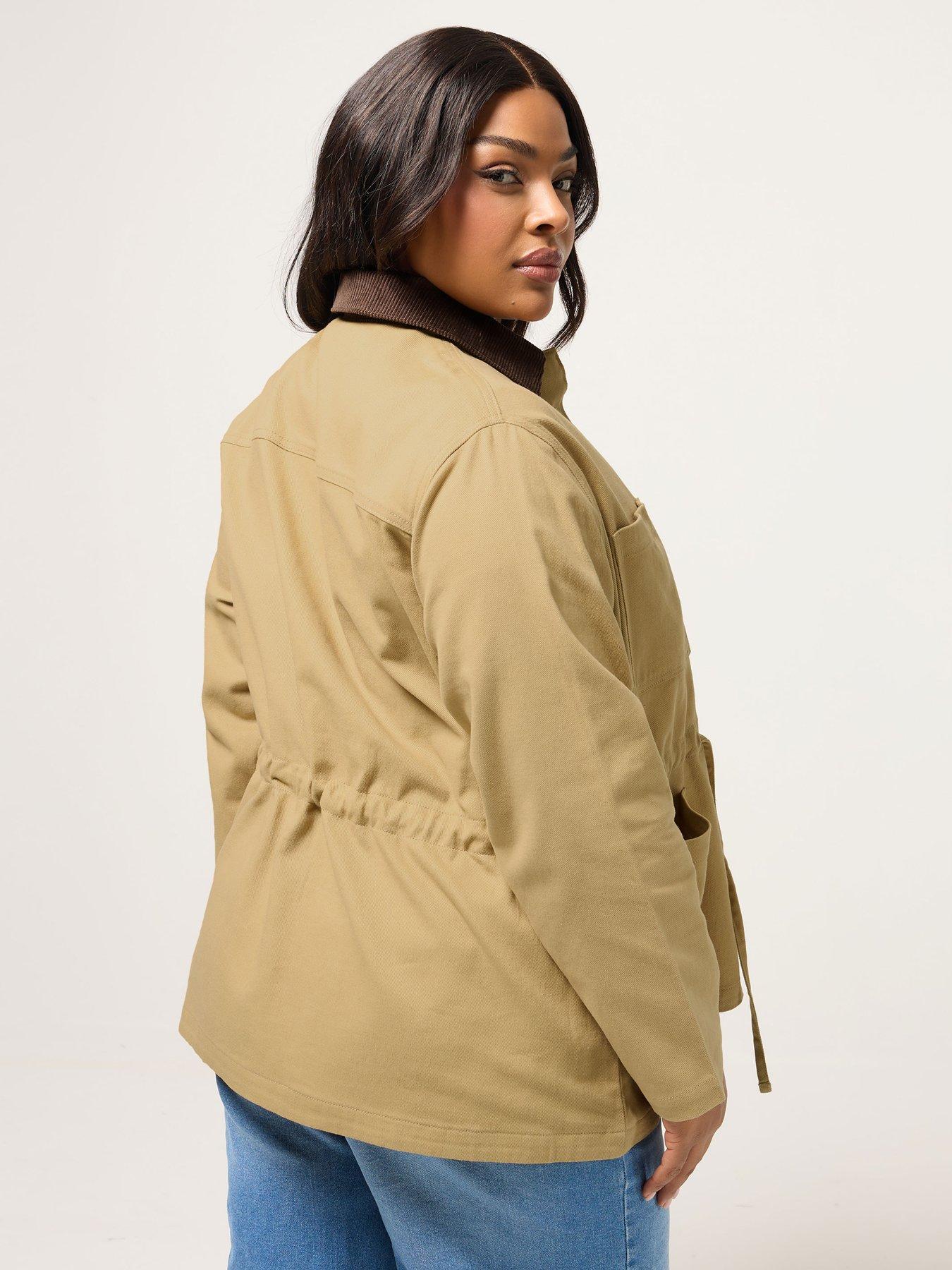 Image 2 of 5 of Yours Curve Carpenter Cord Collar Jacket