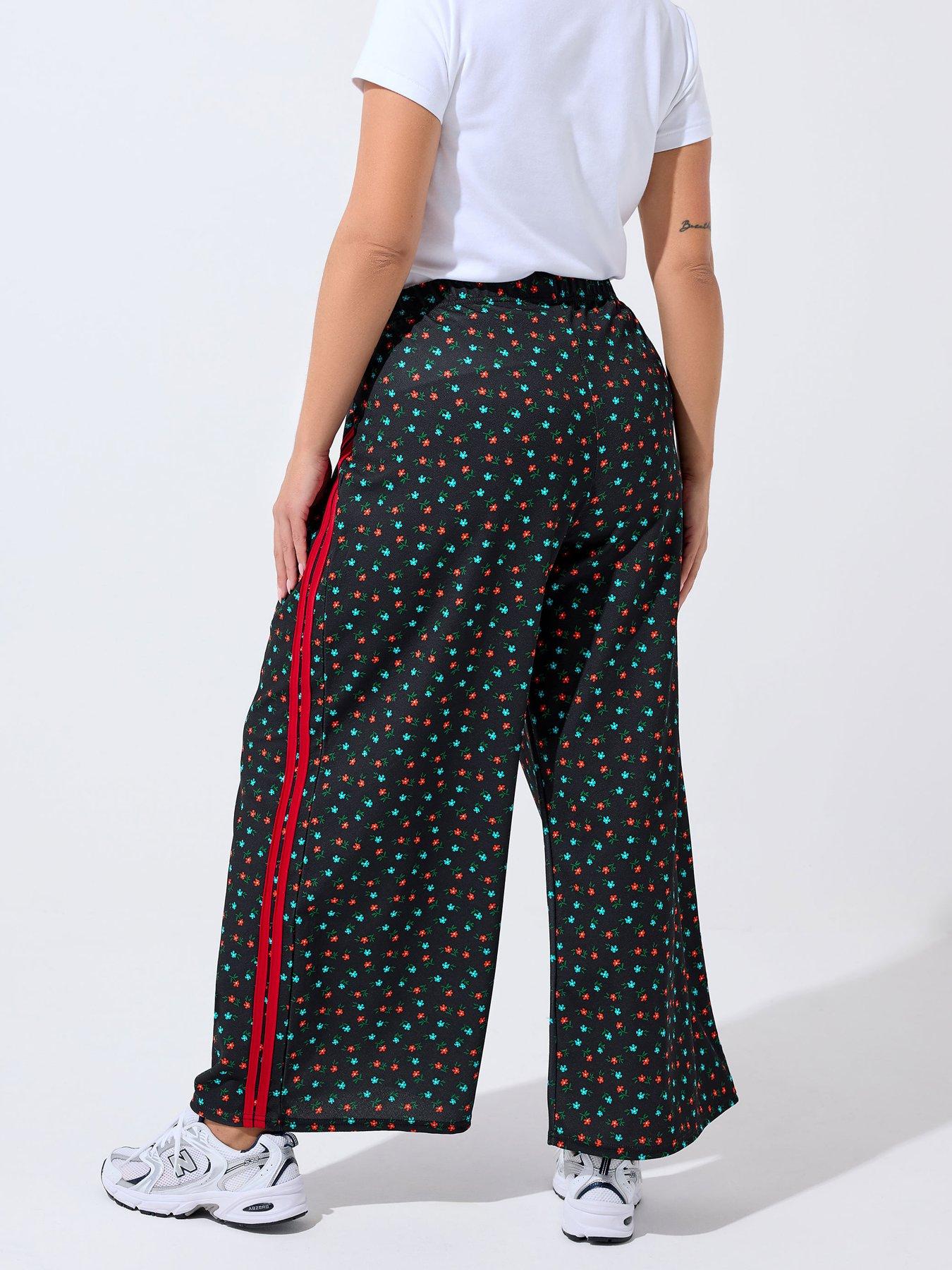yours-curve-ditsy-stripe-trouser-blackstillFront