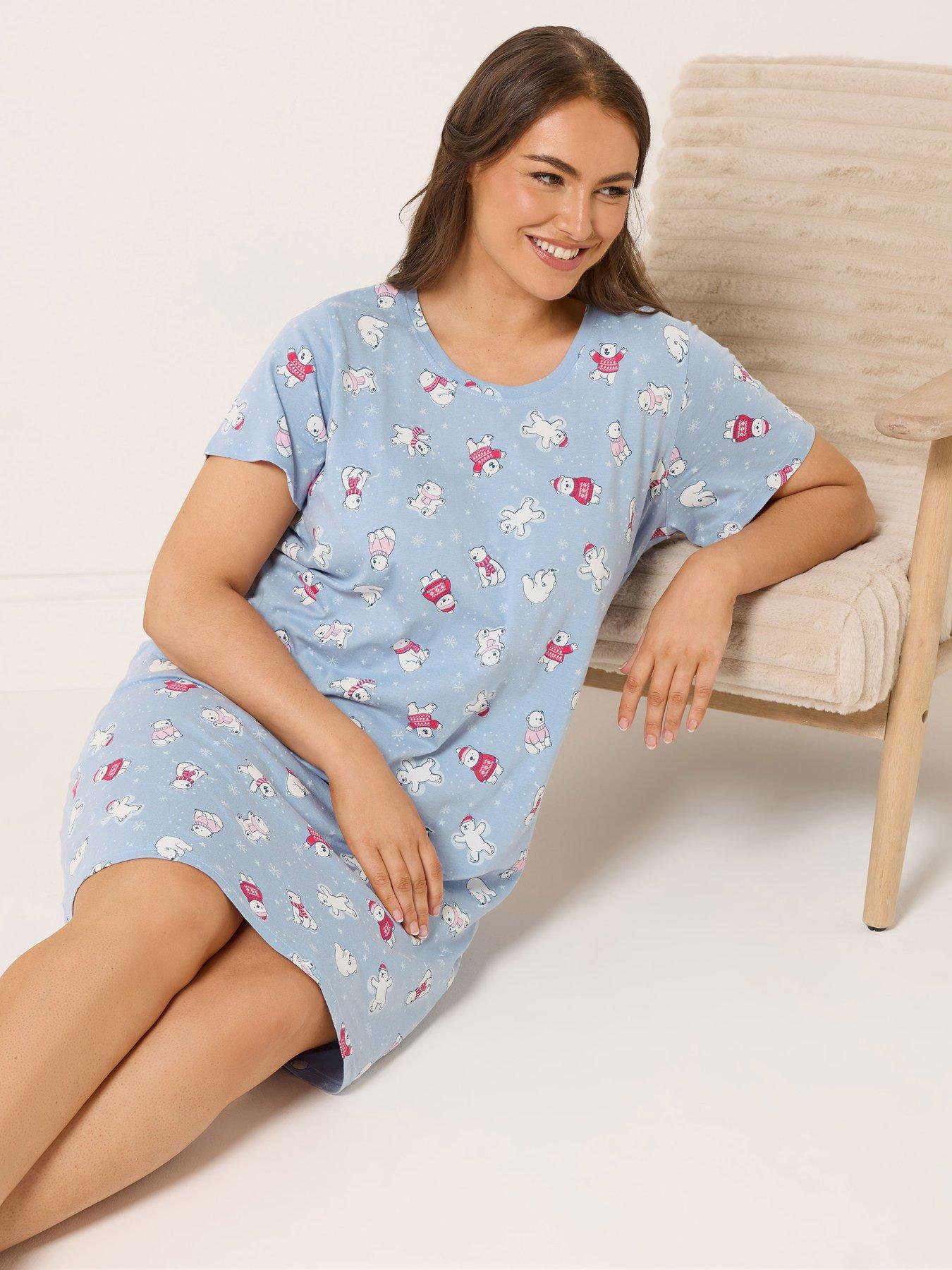 yours-curve-polar-bears-nightdress-blueback