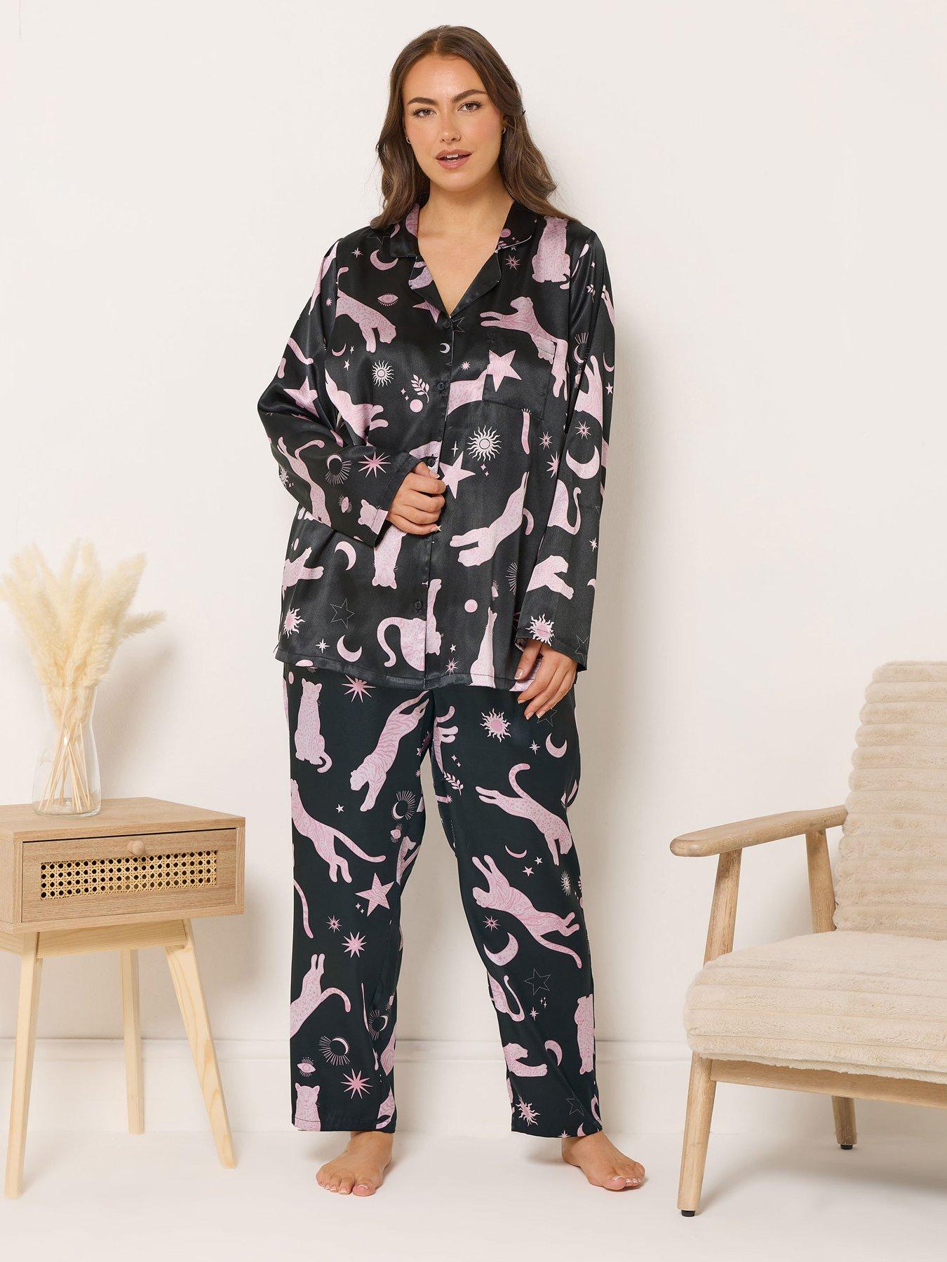 yours-curve-conversational-satin-pj-set-blueback